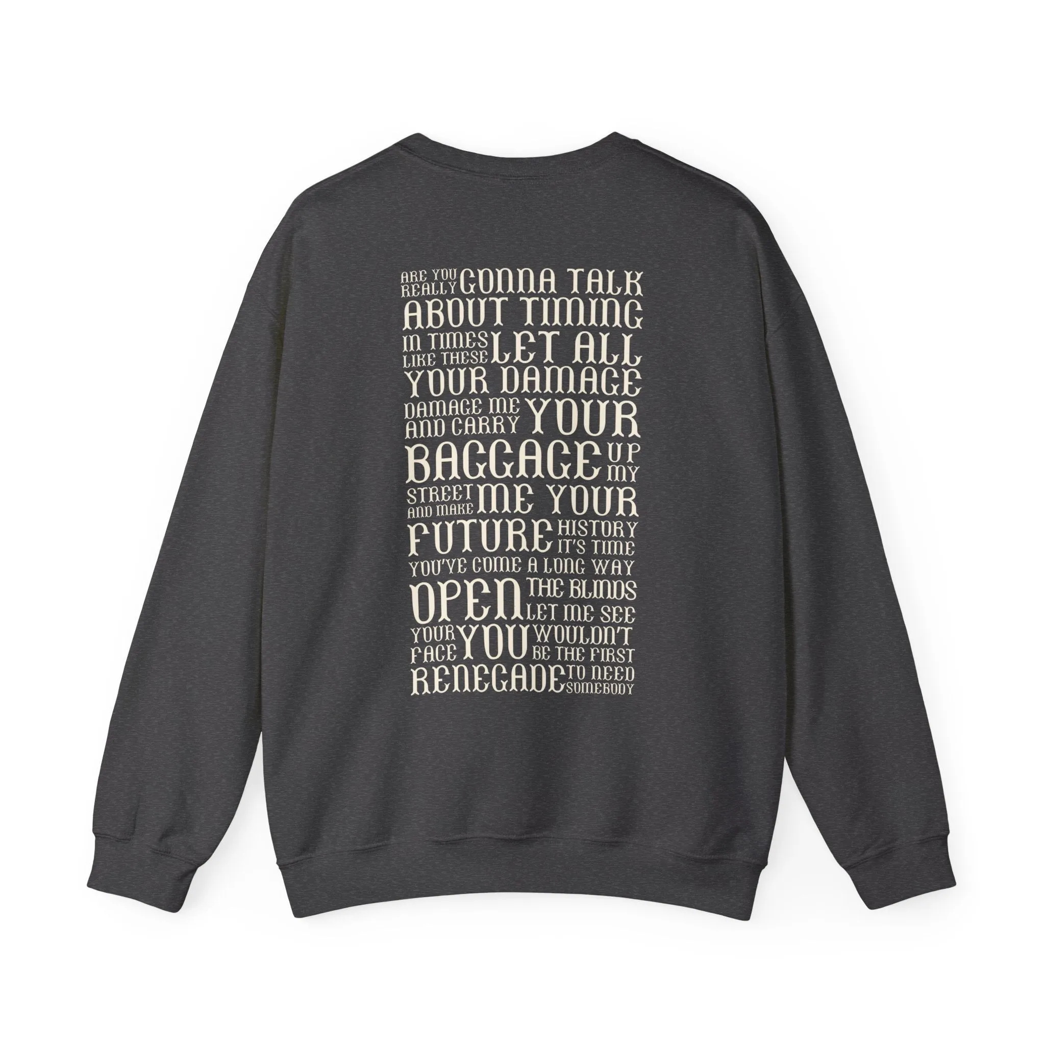 Renegade Lyrics Crewneck Sweatshirt sold by Rose Blush Studio product image thumbnail 4