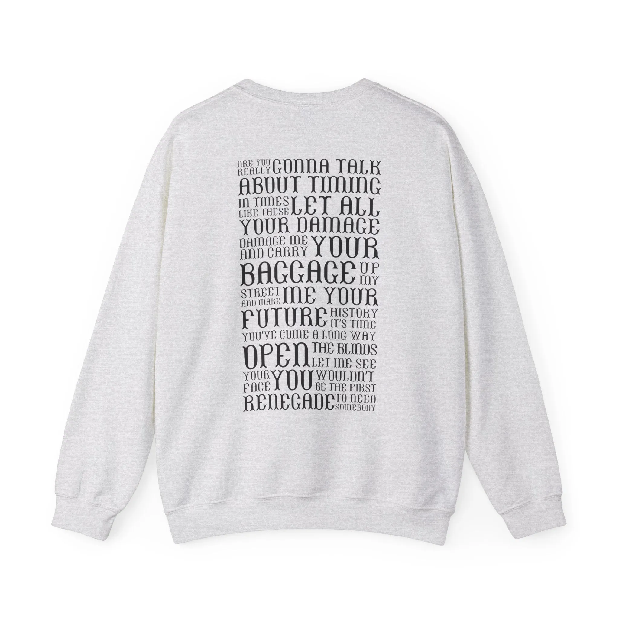 Renegade Lyrics Crewneck Sweatshirt sold by Rose Blush Studio product image thumbnail 2