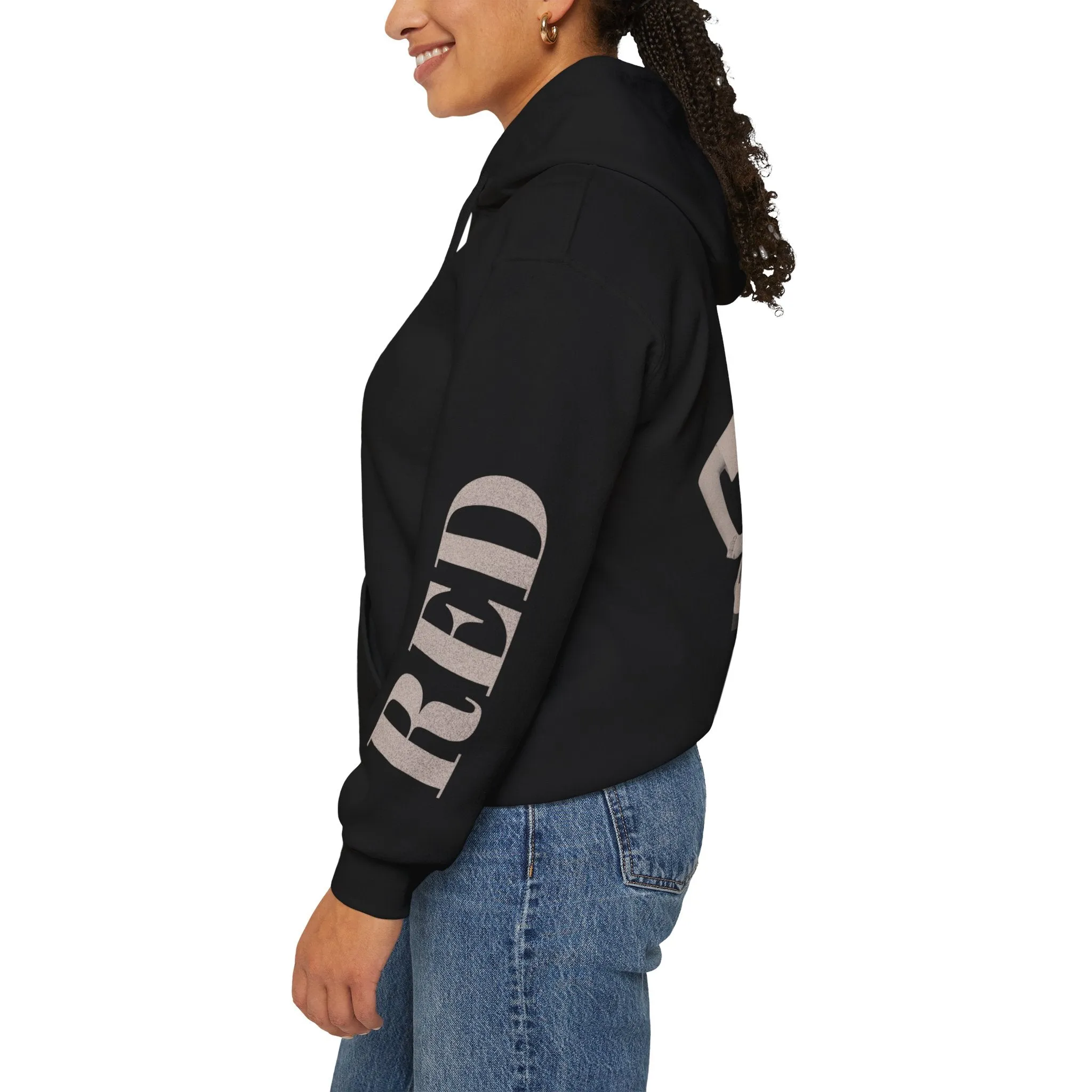 Red TV Hoodie sold by Rose Blush Studio product image thumbnail 3