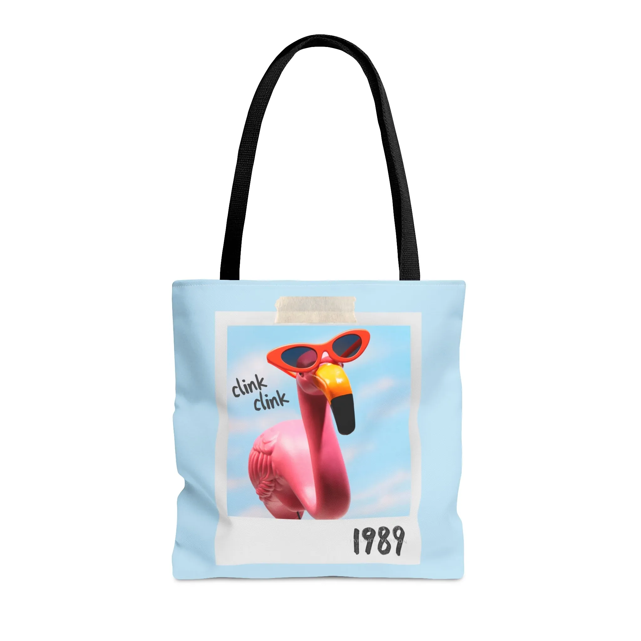 Flamingo Clink Clink Tote Bag sold by Rose Blush Studio