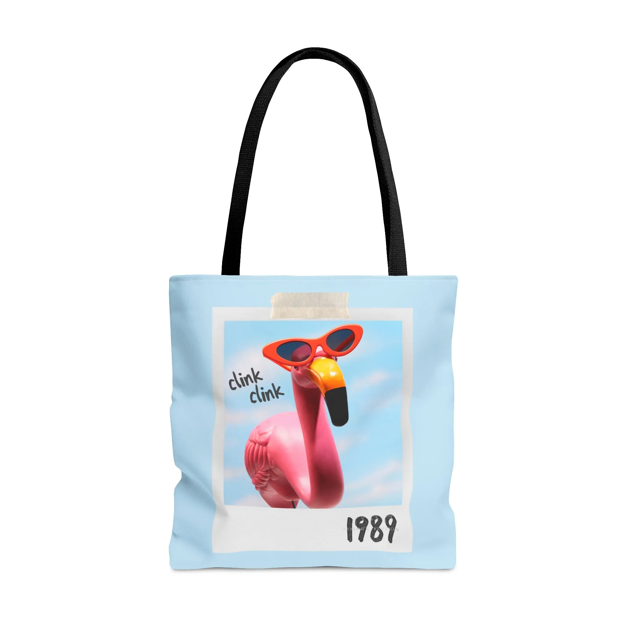 Flamingo Clink Clink Tote Bag sold by Rose Blush Studio product image thumbnail 2