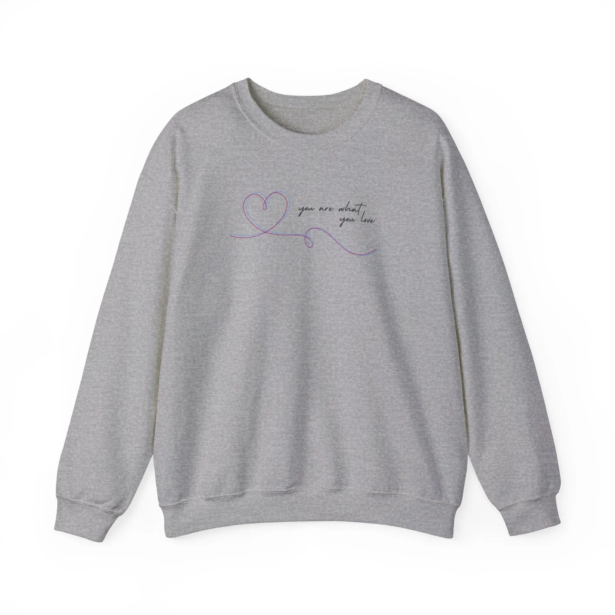 You Are What You Love Crewneck Sweatshirt sold by Rose Blush Studio product image thumbnail 4