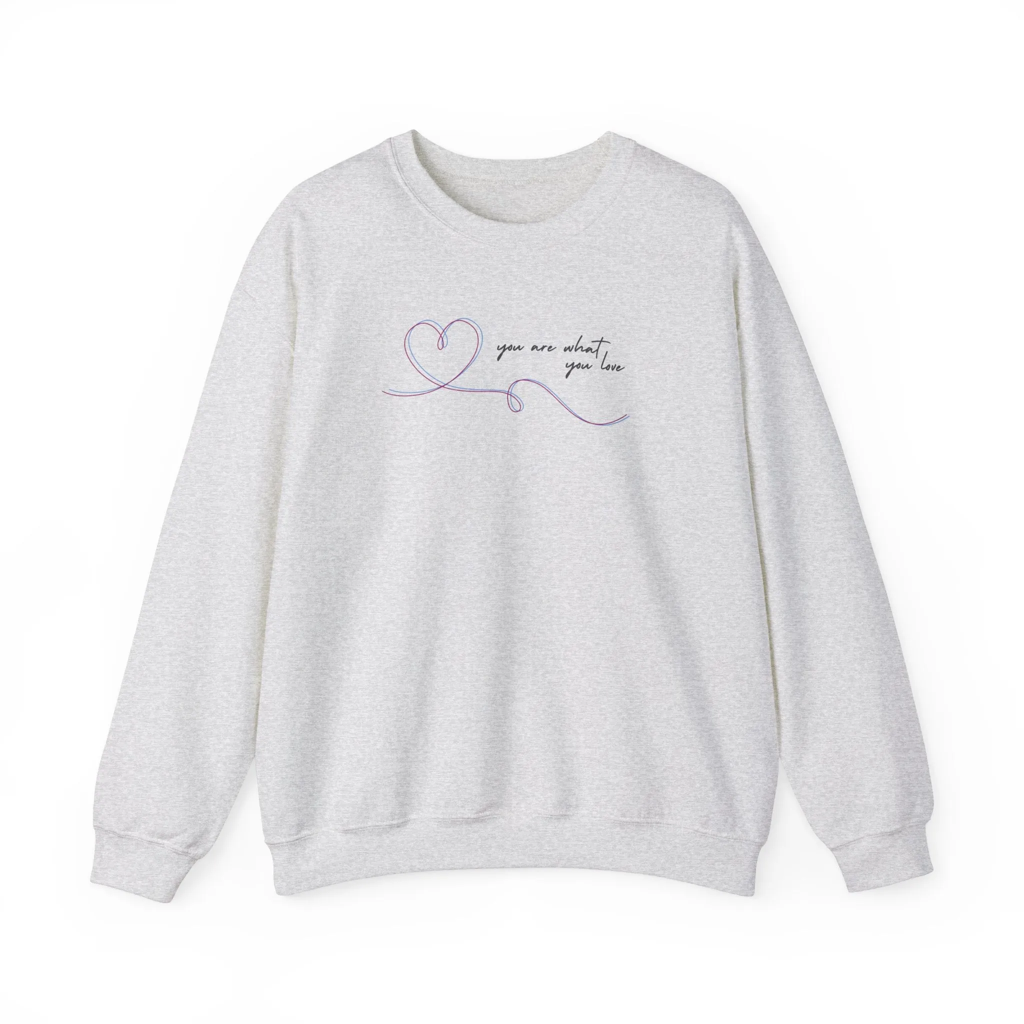 You Are What You Love Crewneck Sweatshirt sold by Rose Blush Studio product image thumbnail 2
