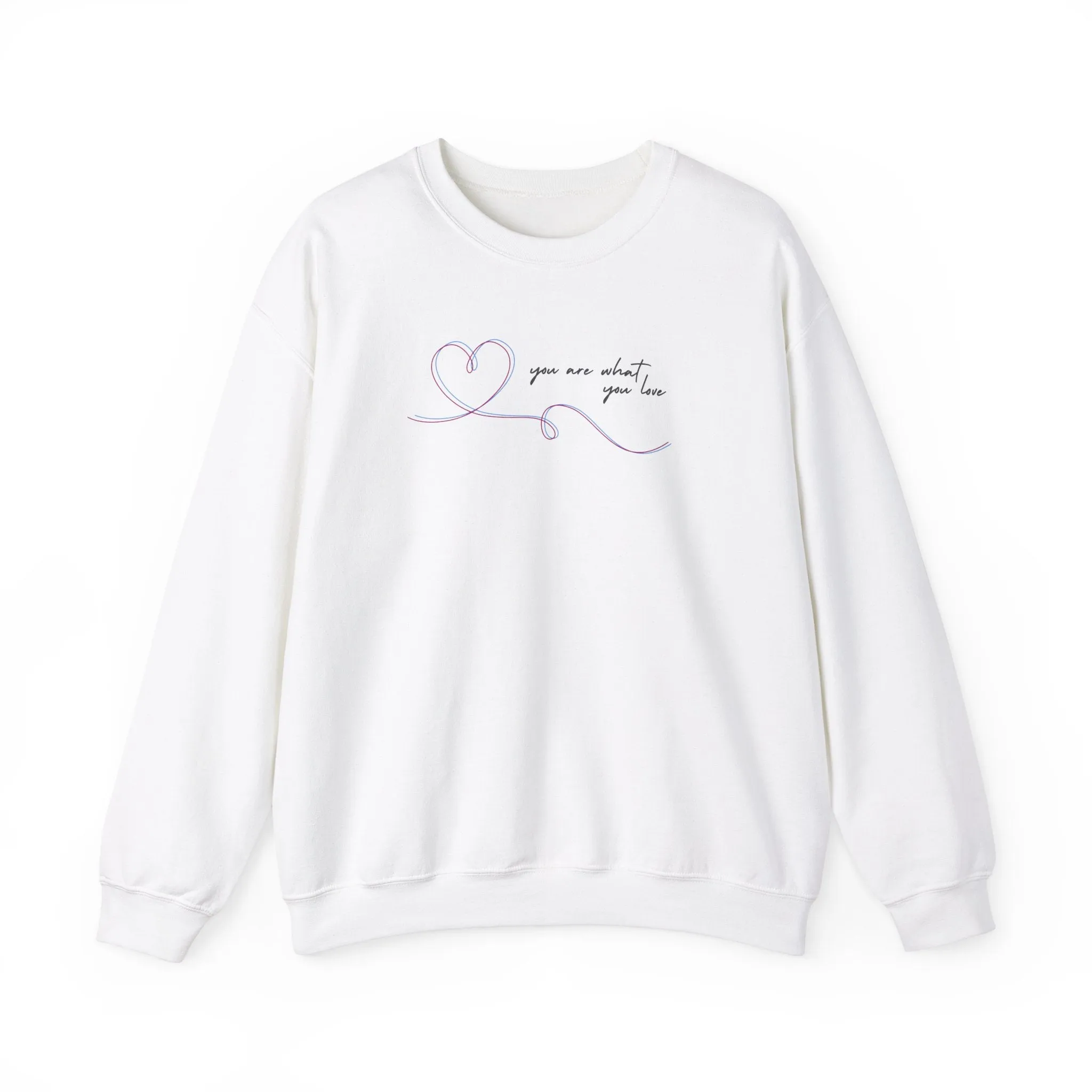 You Are What You Love Crewneck Sweatshirt sold by Rose Blush Studio product image thumbnail 5