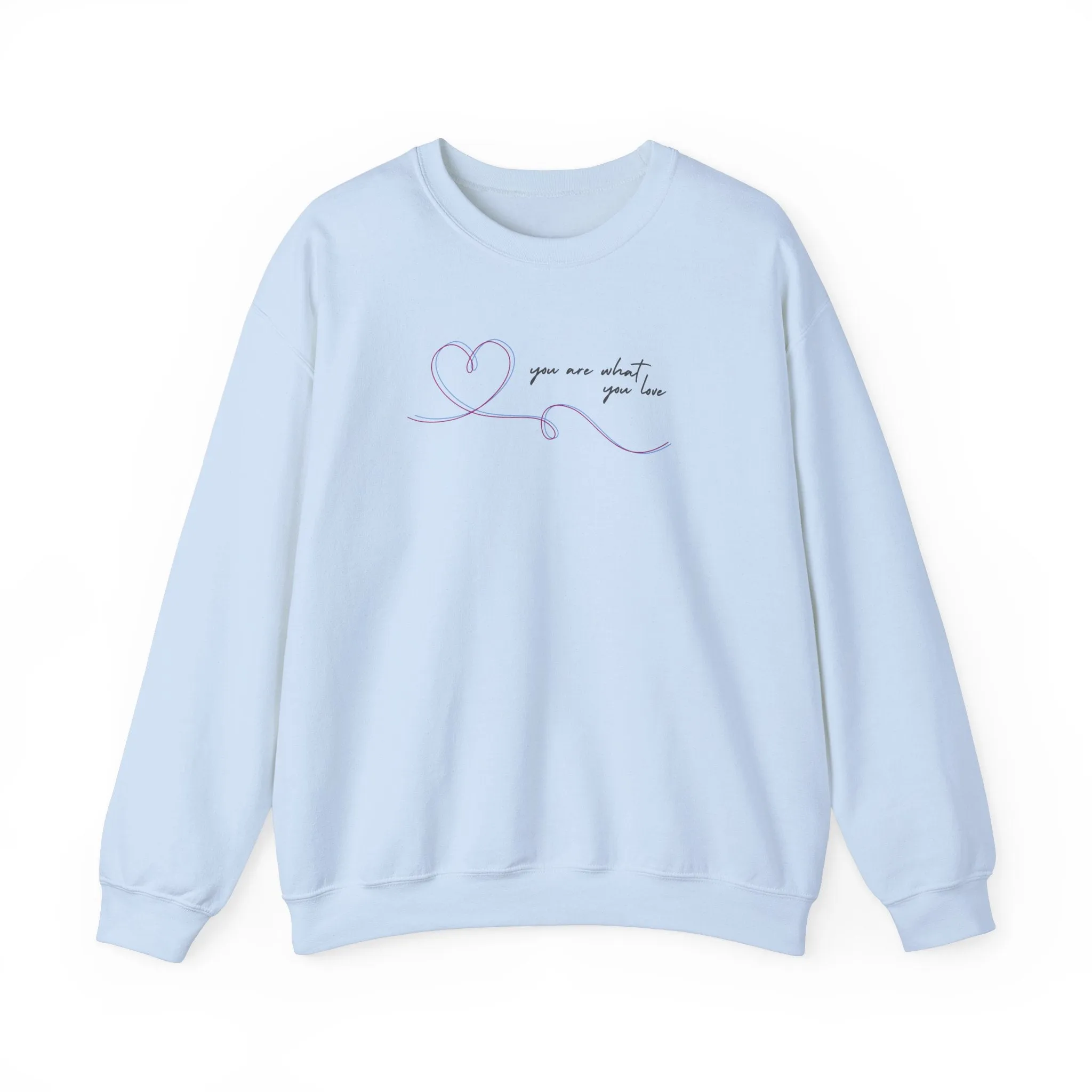 You Are What You Love Crewneck Sweatshirt sold by Rose Blush Studio product image thumbnail 3