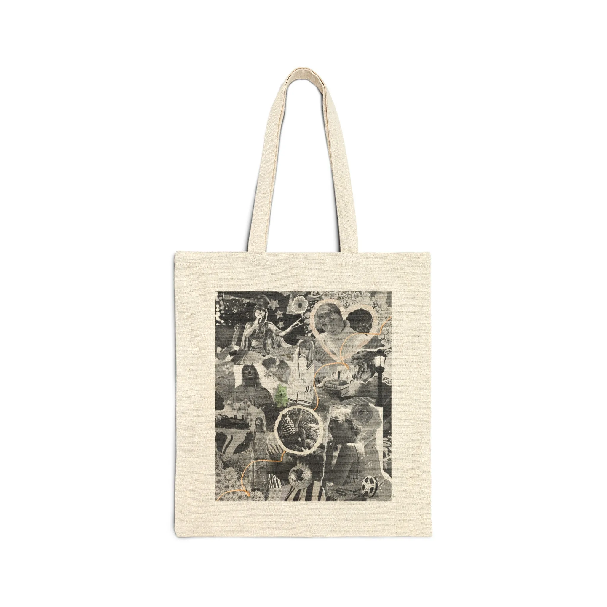 Folklore Collage Cotton Canvas Tote Bag sold by Rose Blush Studio product image thumbnail 2