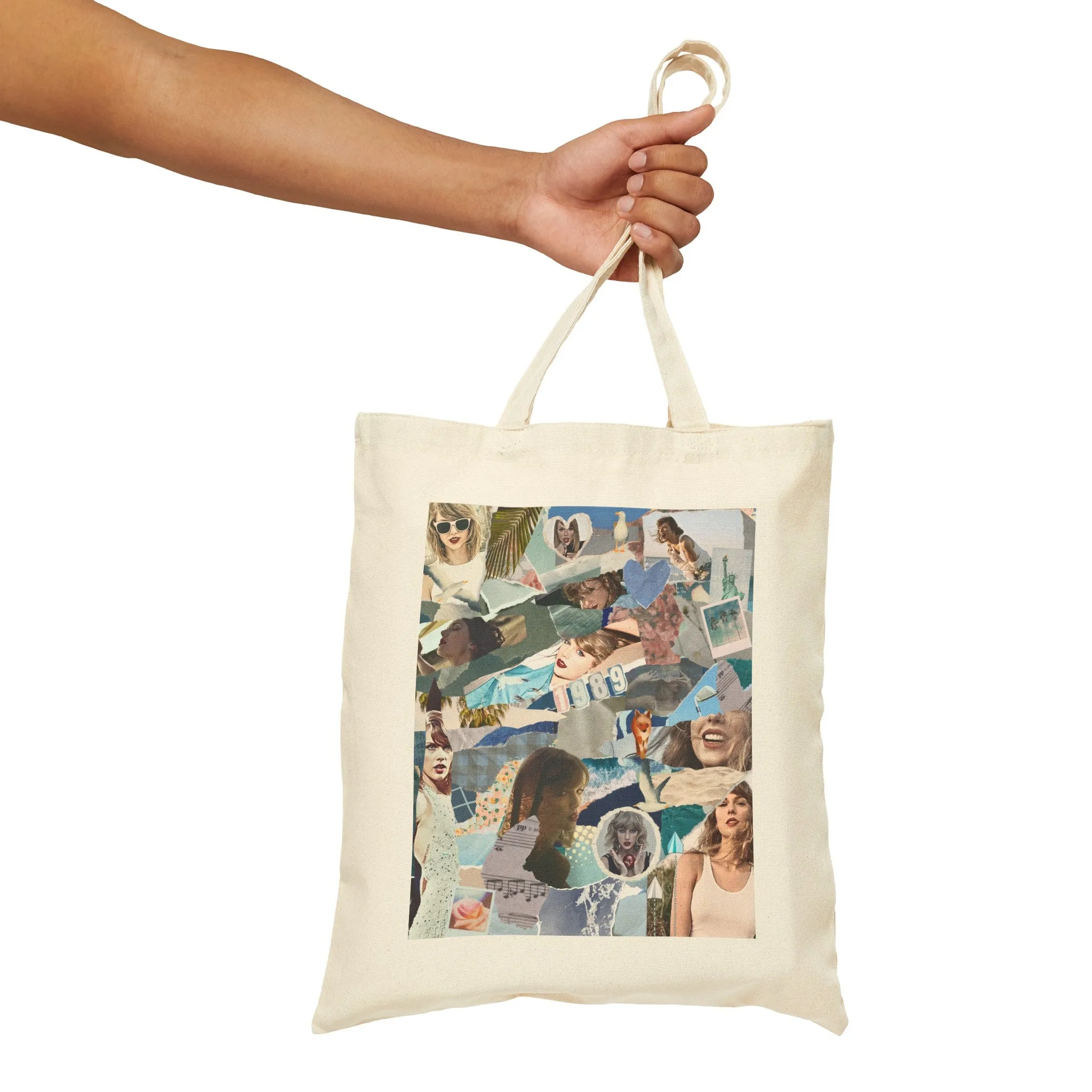 1989 Cotton Canvas Tote Bag sold by Rose Blush Studio product image thumbnail 4