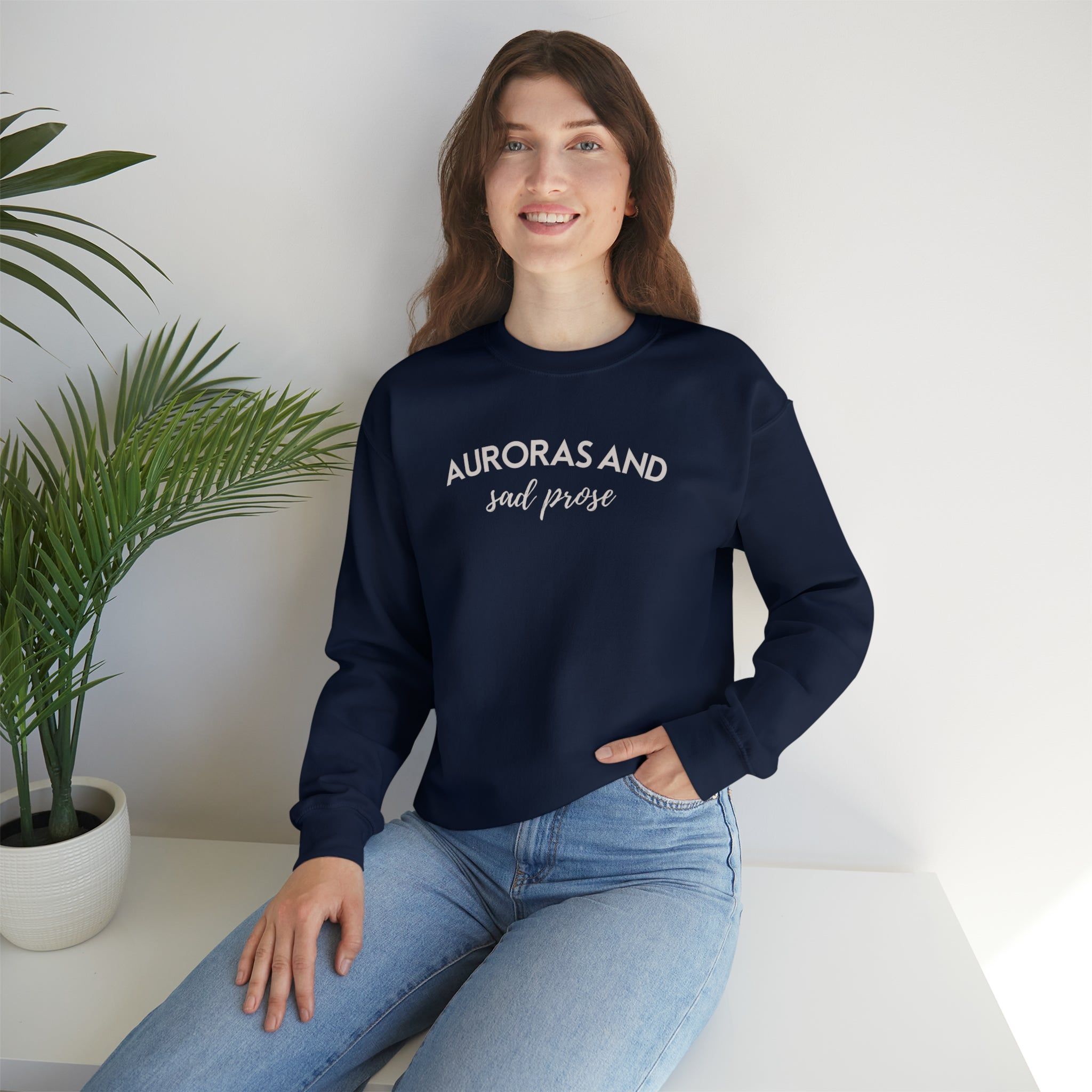 Auroras Crewneck Sweatshirt sold by Rose Blush Studio product image thumbnail 3