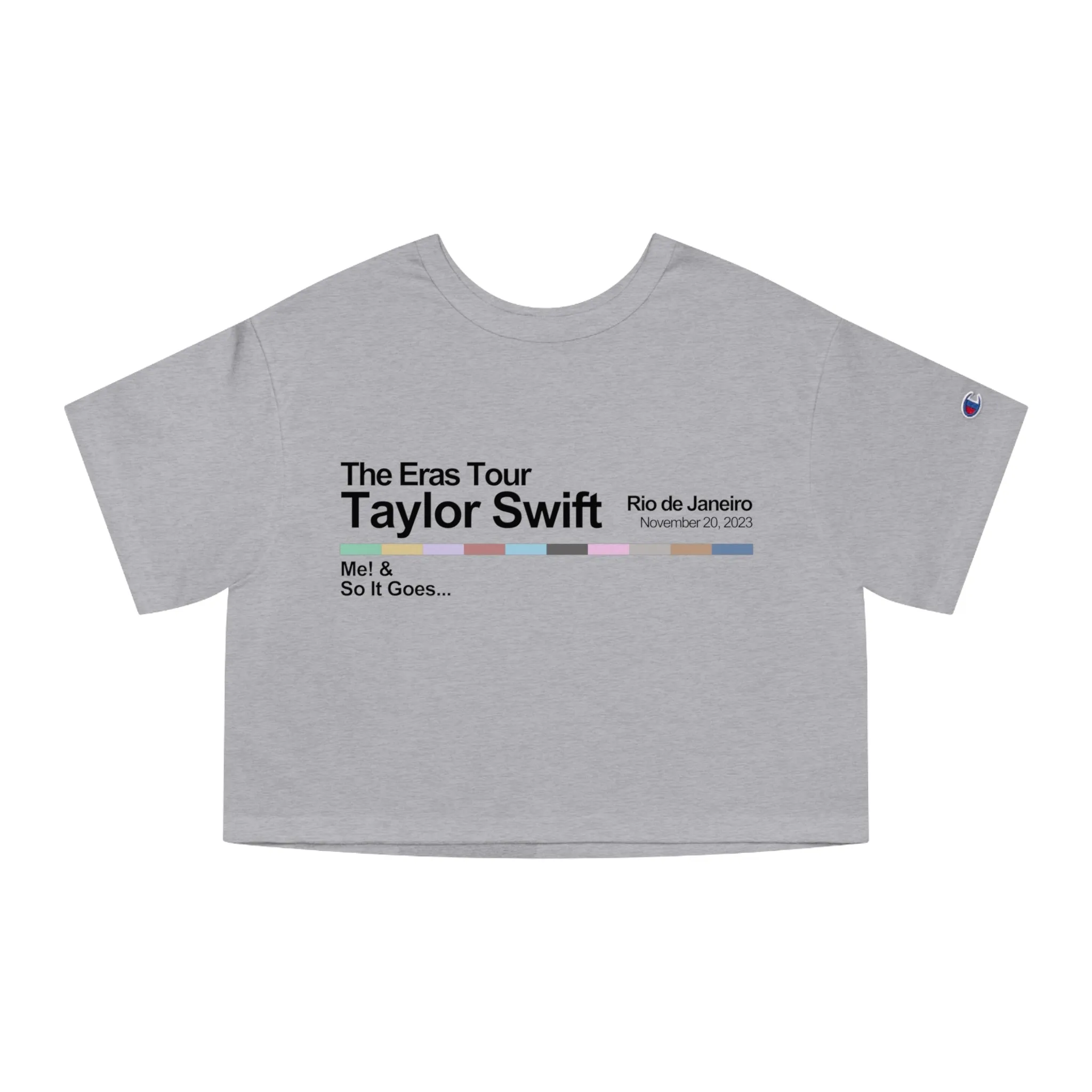 Rio de Janeiro Night 3 Cropped T-Shirt sold by Rose Blush Studio product image thumbnail 4