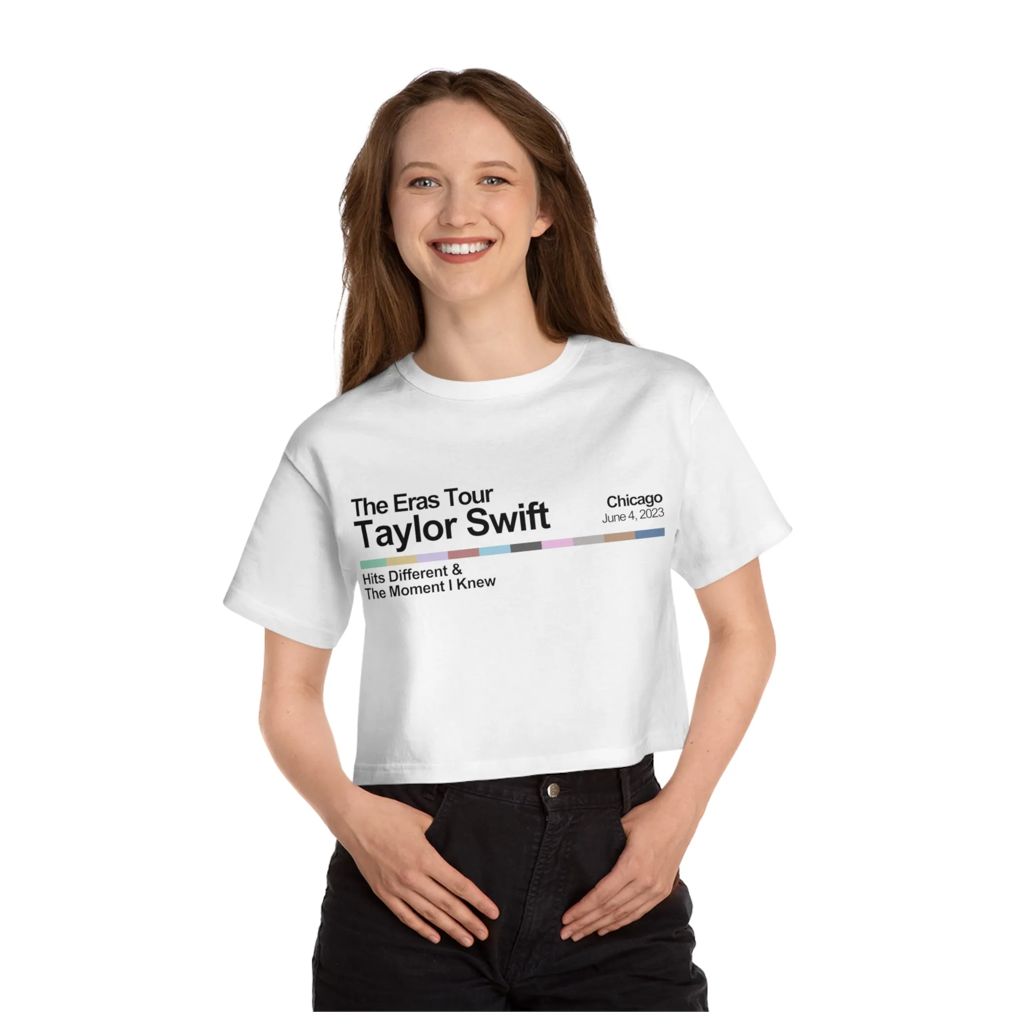 Chicago Night 3 Cropped T-Shirt sold by Rose Blush Studio product image thumbnail 3