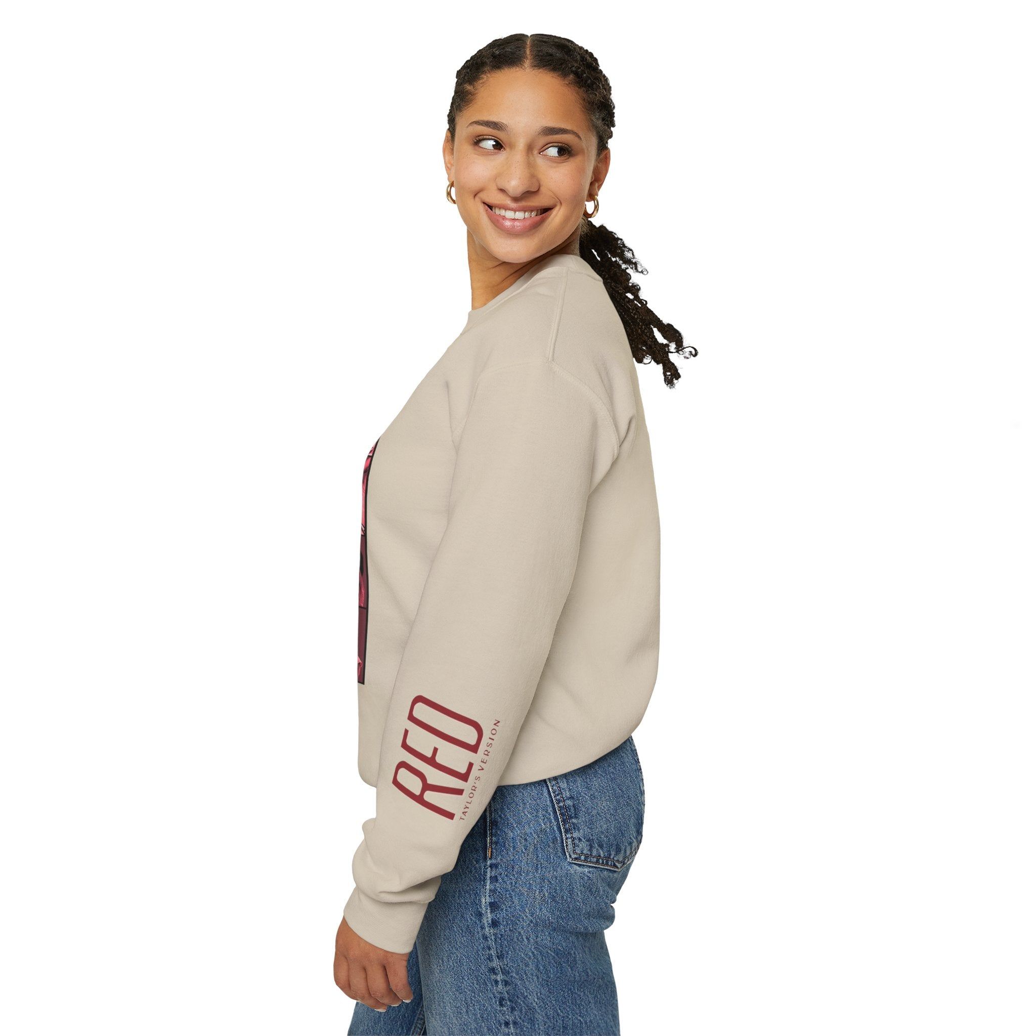 Red TV Crewneck Sweatshirt sold by Rose Blush Studio product image thumbnail 2