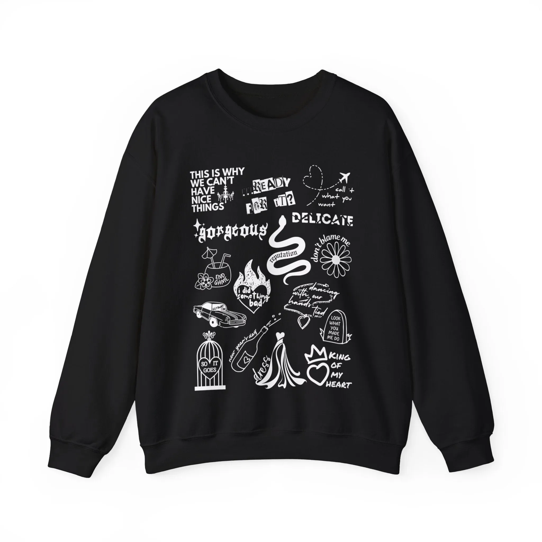 Reputation Collage Crewneck Sweatshirt sold by Rose Blush Studio product image thumbnail 4