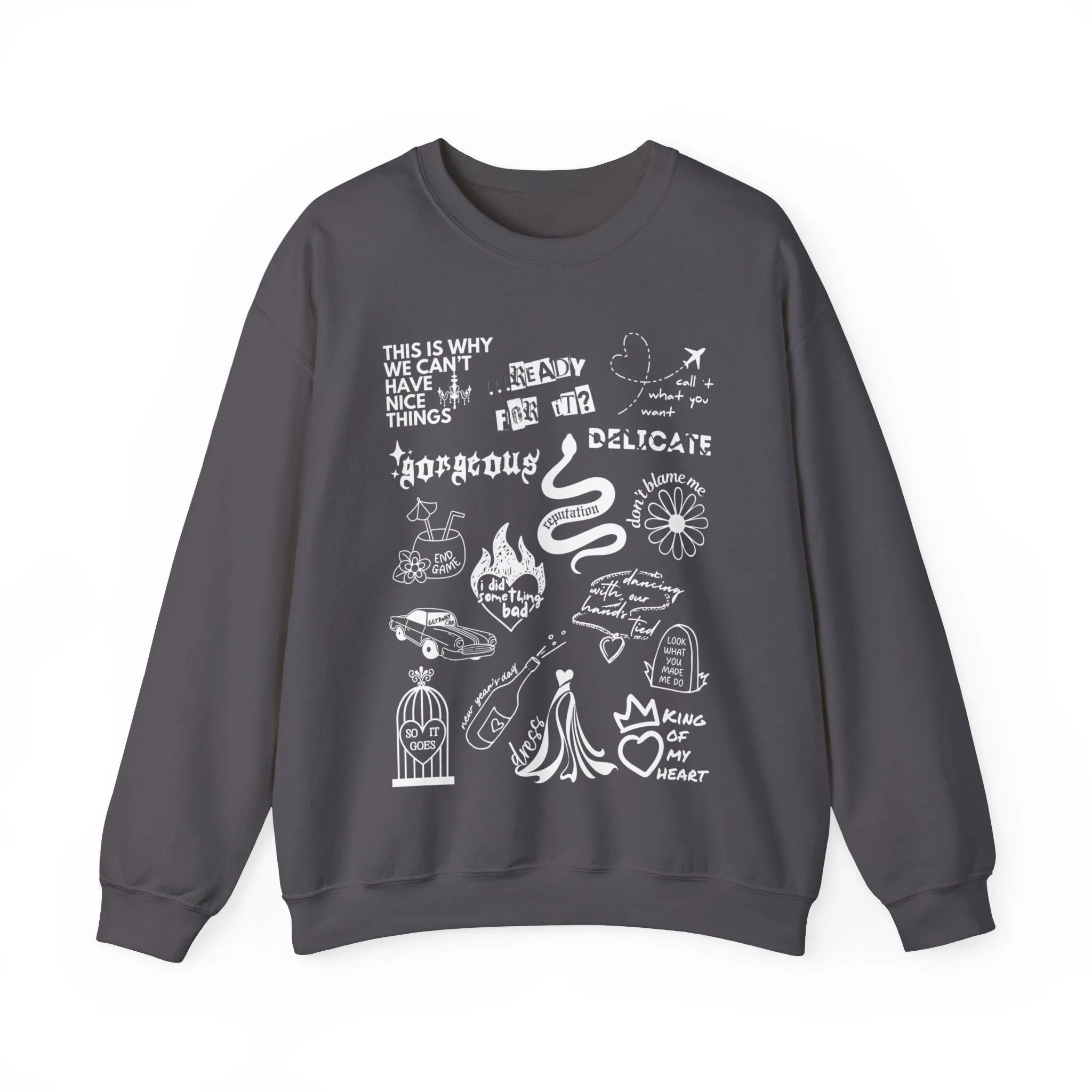 Reputation Collage Crewneck Sweatshirt sold by Rose Blush Studio product image thumbnail 2