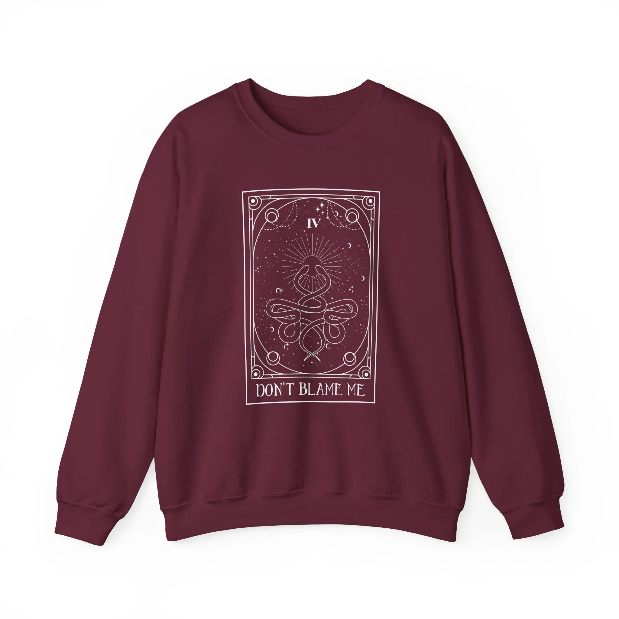 Tarot Crewneck Sweatshirt - Don't Blame Me sold by Rose Blush Studio product image thumbnail 3