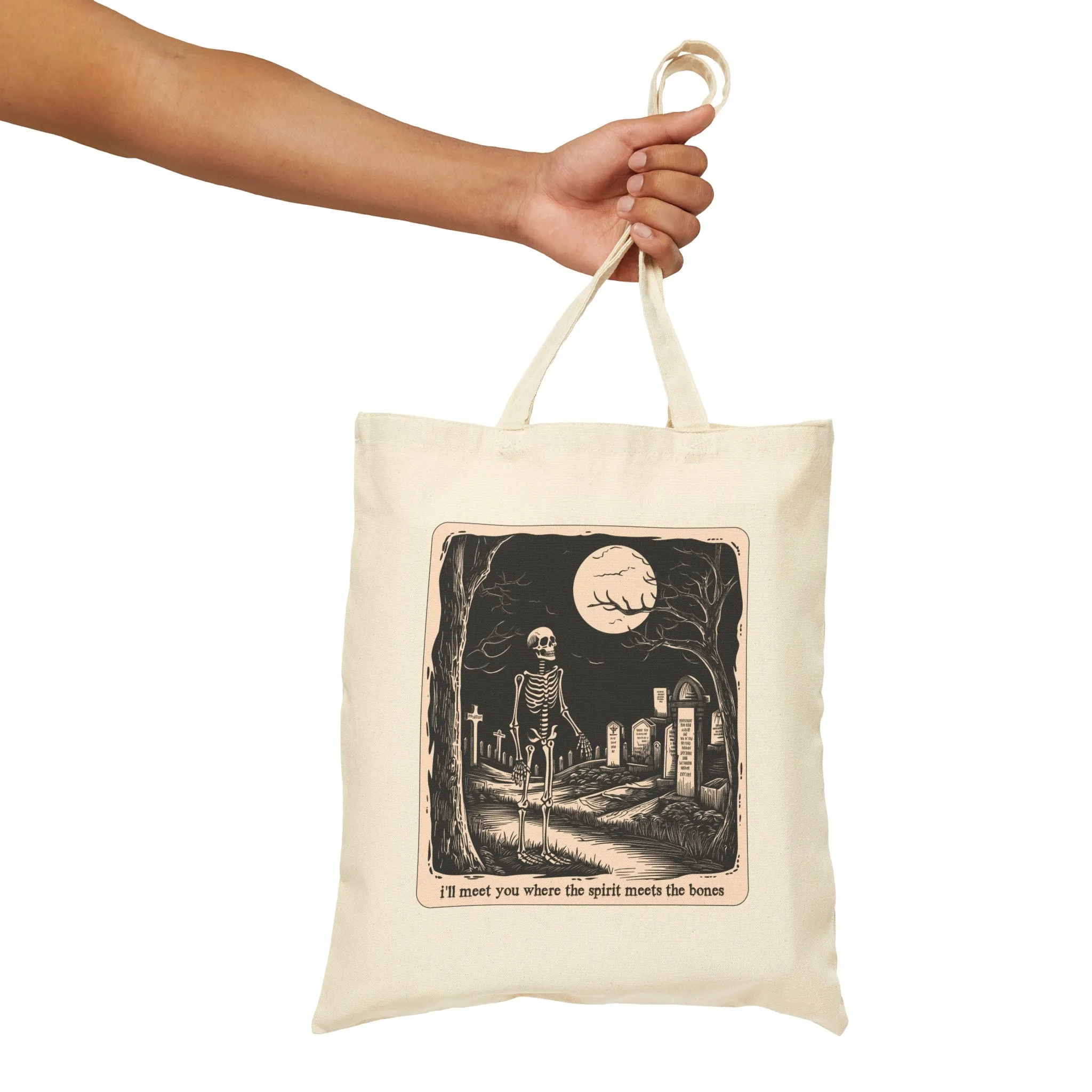 Spirit Meets the Bones Tote sold by Rose Blush Studio product image thumbnail 4