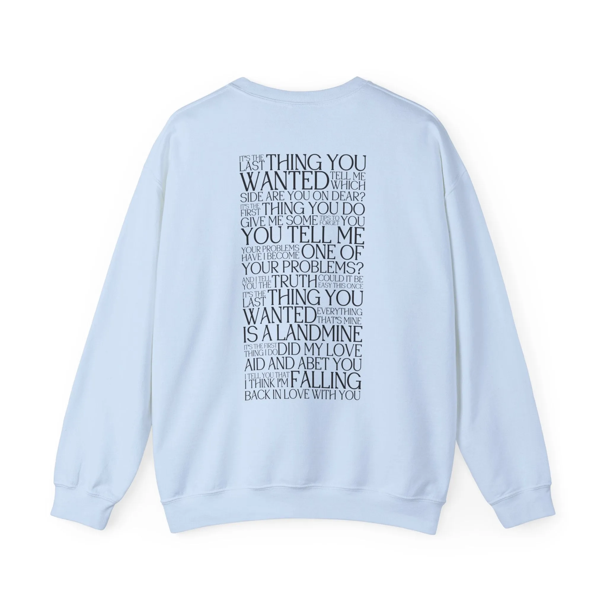 The Alcott Lyrics Crewneck Sweatshirt sold by Rose Blush Studio product image thumbnail 5