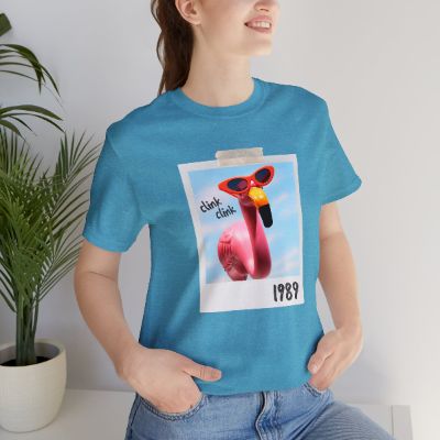 Flamingo Pink Clink Clink Tshirt sold by Rose Blush Studio