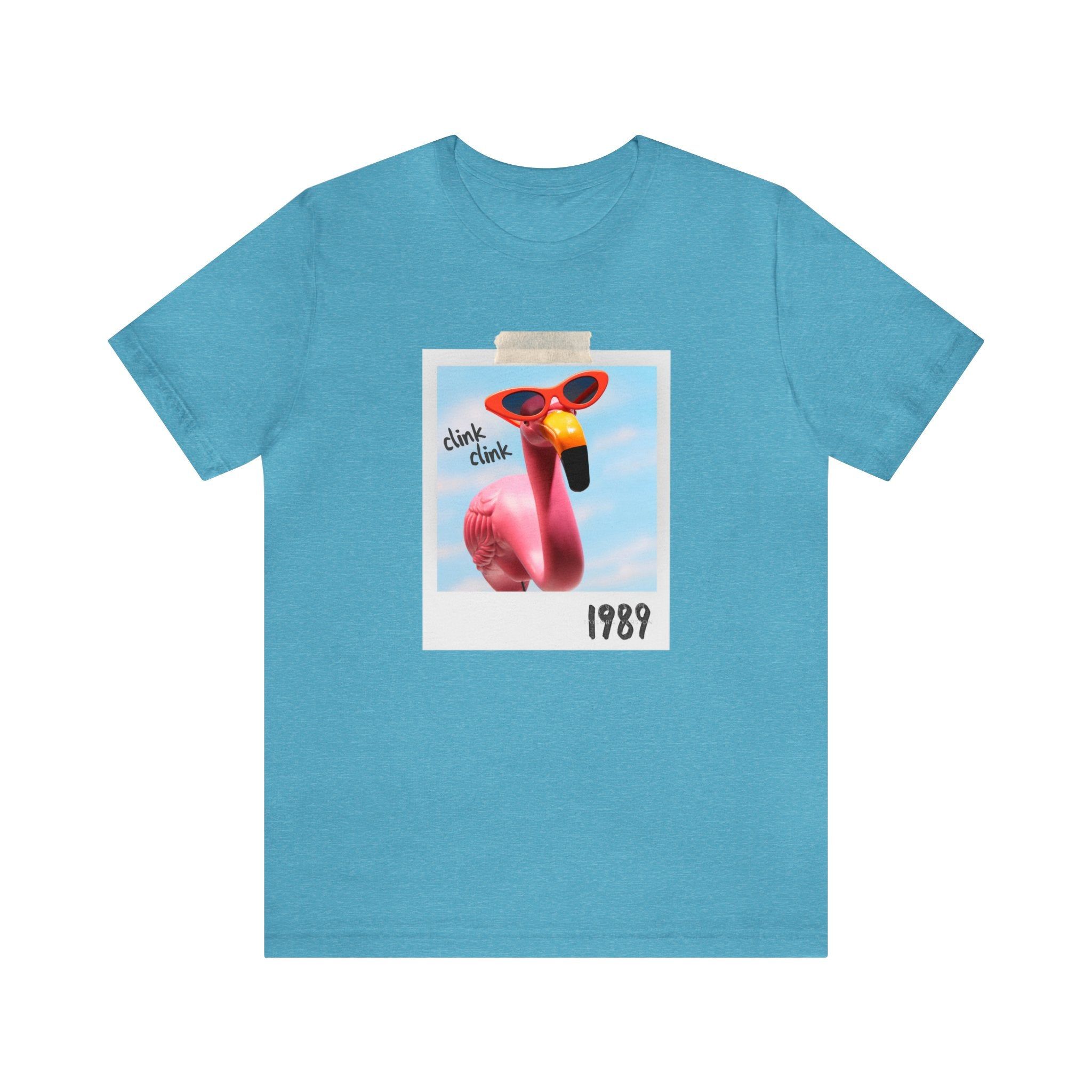 Flamingo Pink Clink Clink Tshirt sold by Rose Blush Studio product image thumbnail 2