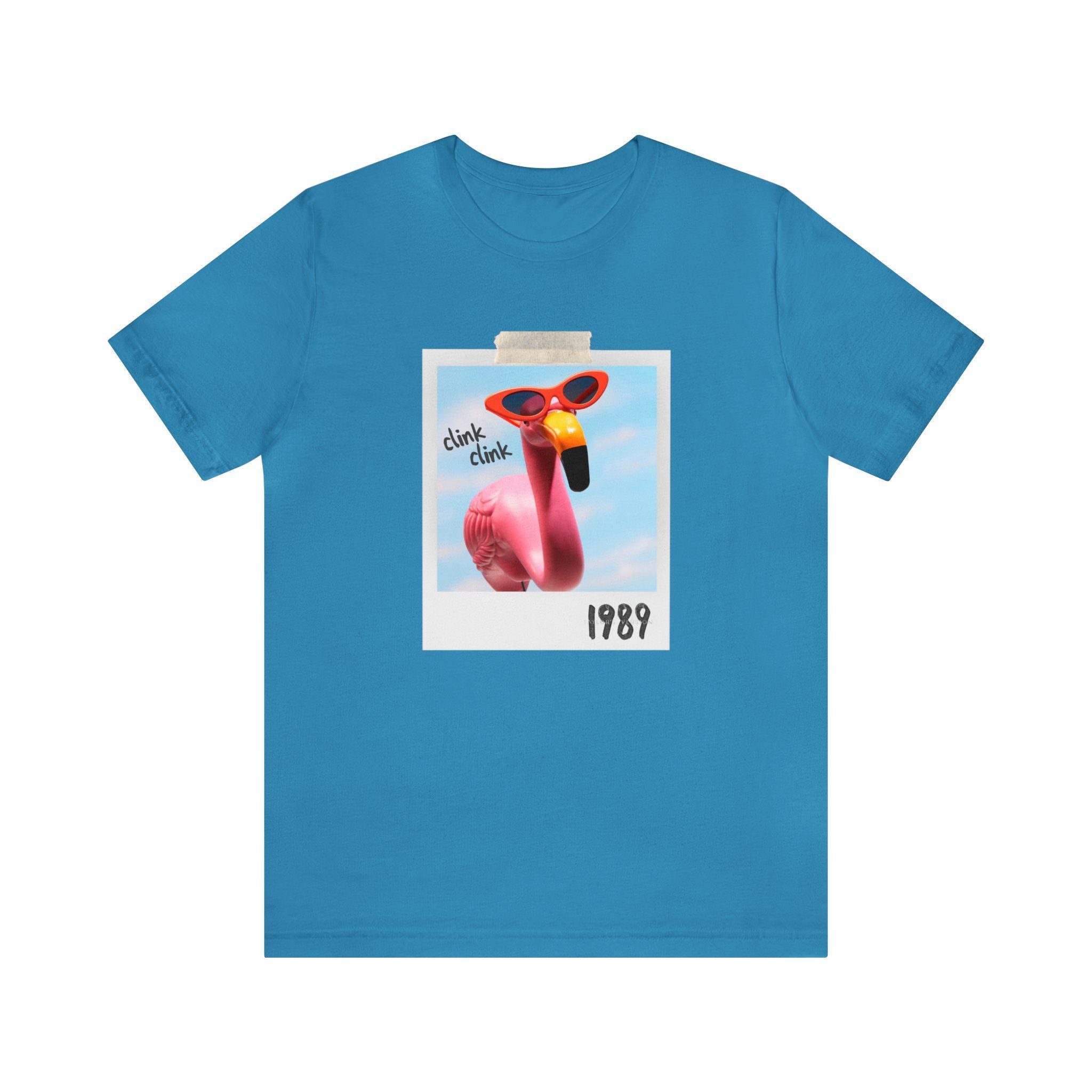 Flamingo Pink Clink Clink Tshirt sold by Rose Blush Studio product image thumbnail 4