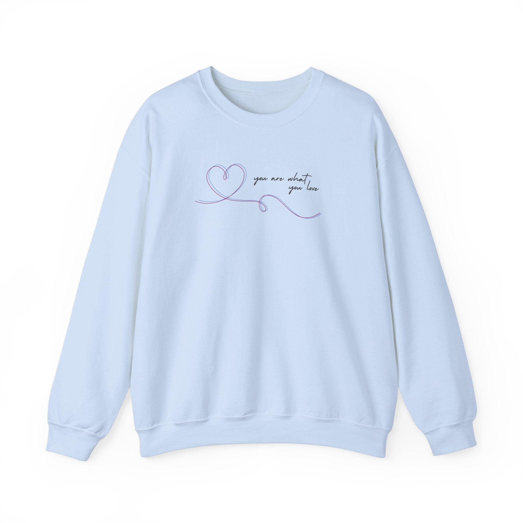 You Are What You Love Crewneck Sweatshirt sold by Rose Blush Studio product image thumbnail 2