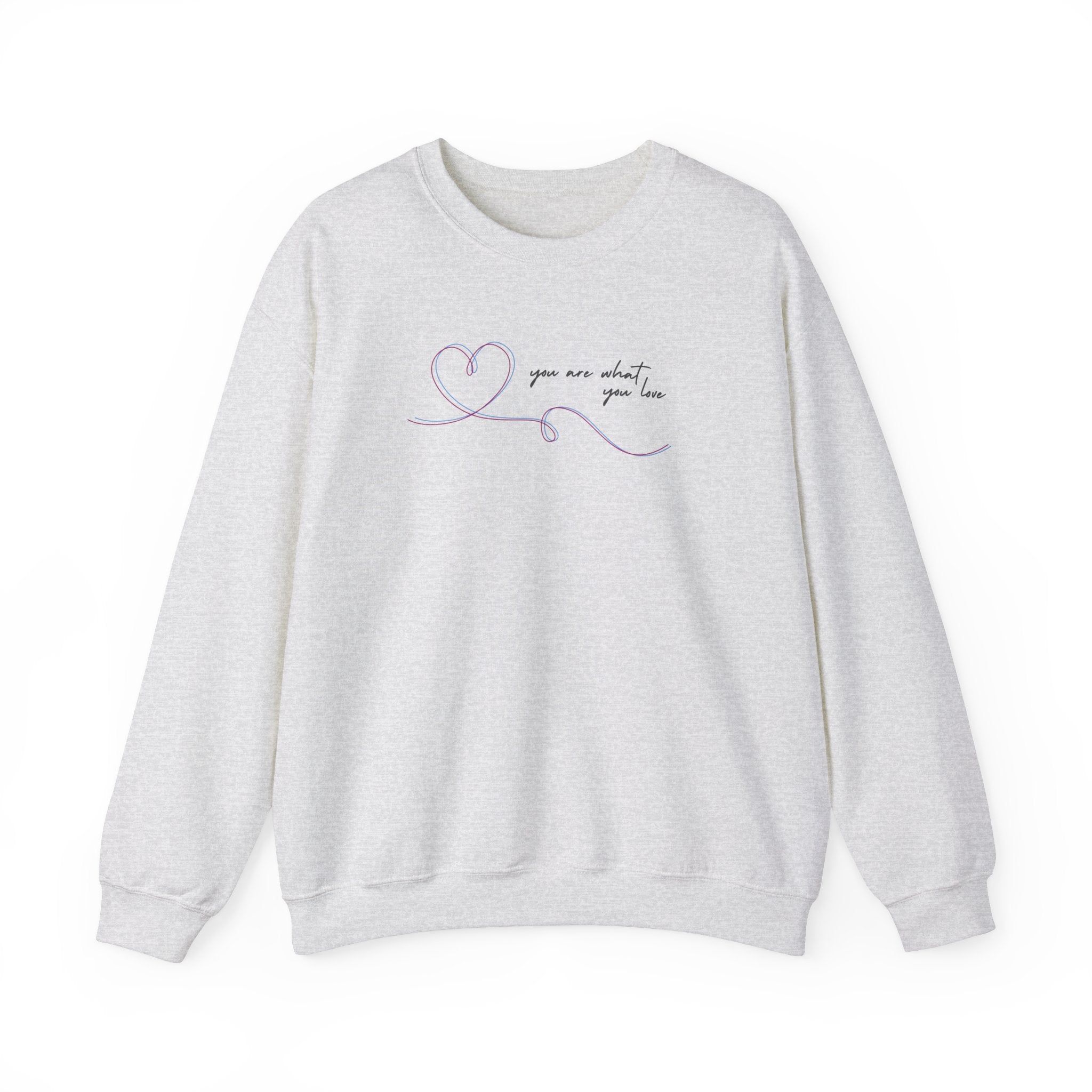 You Are What You Love Crewneck Sweatshirt sold by Rose Blush Studio product image thumbnail 5