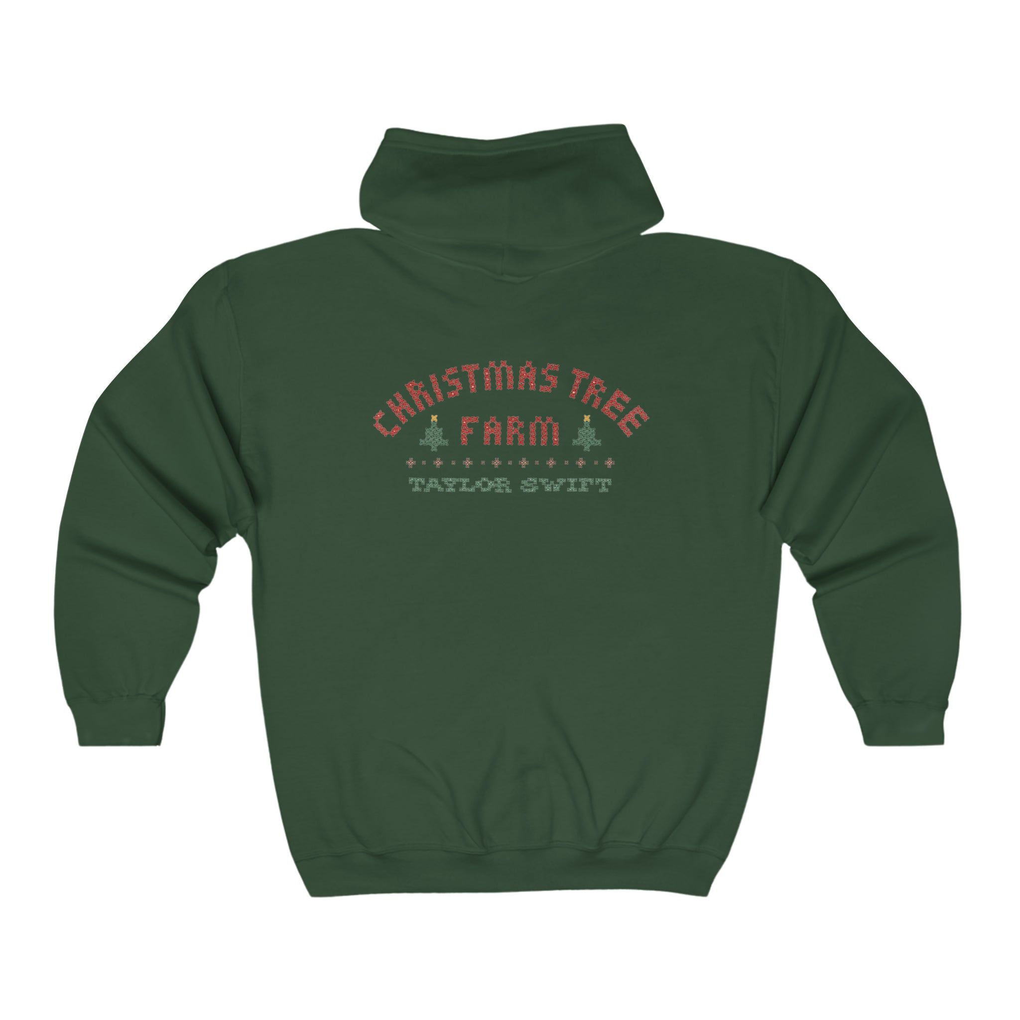 Christmas Tree Full Zip Hoodie sold by Rose Blush Studio product image thumbnail 4