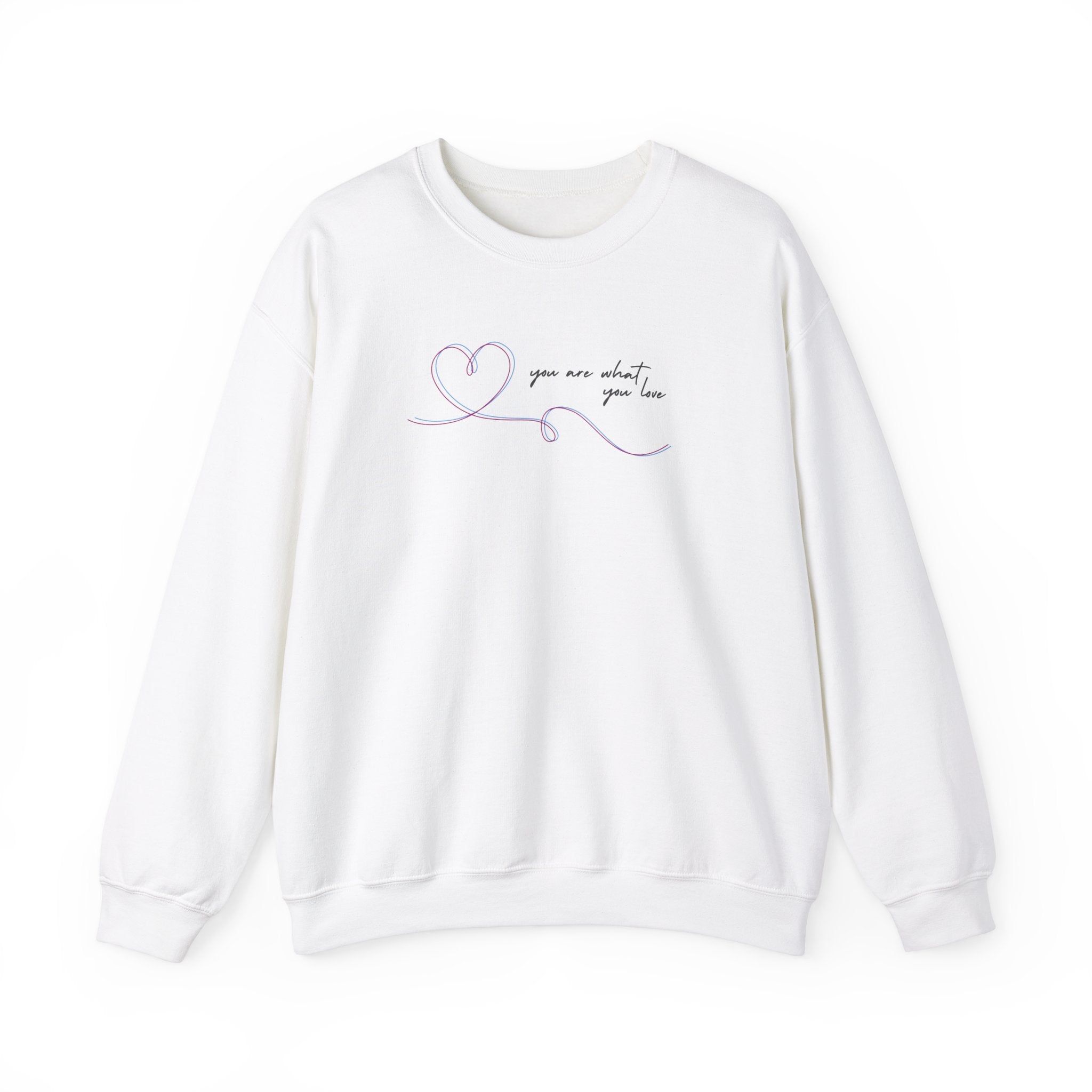 You Are What You Love Crewneck Sweatshirt sold by Rose Blush Studio product image thumbnail 4