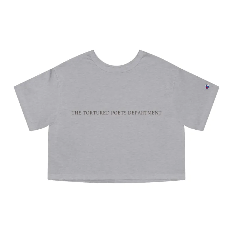 The Tortured Poets Department Champion Cropped T-Shirt sold by Rose Blush Studio