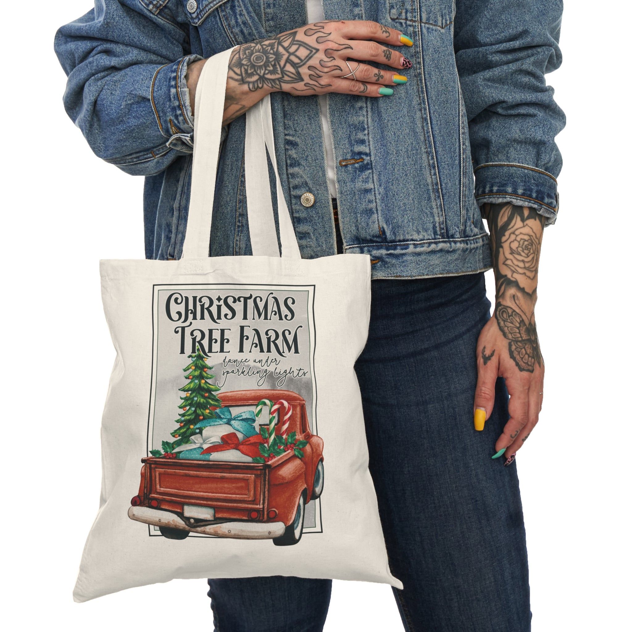Christmas Tree Farm Tote Bag sold by Rose Blush Studio