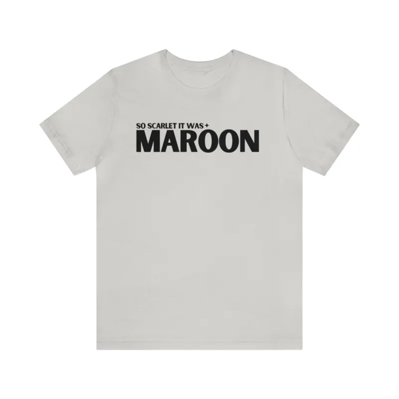 Maroon Tshirt sold by Rose Blush Studio