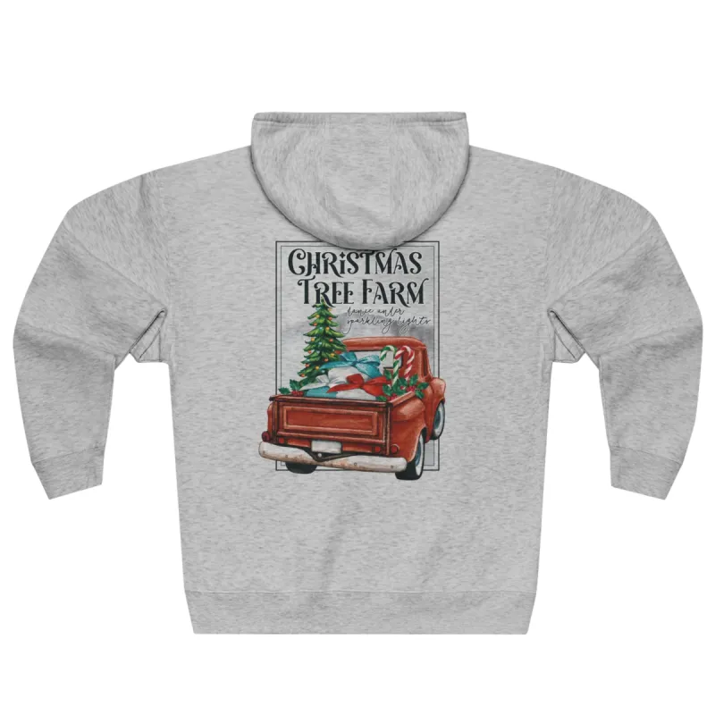 Christmas Tree Farm Zip Hoodie sold by Rose Blush Studio