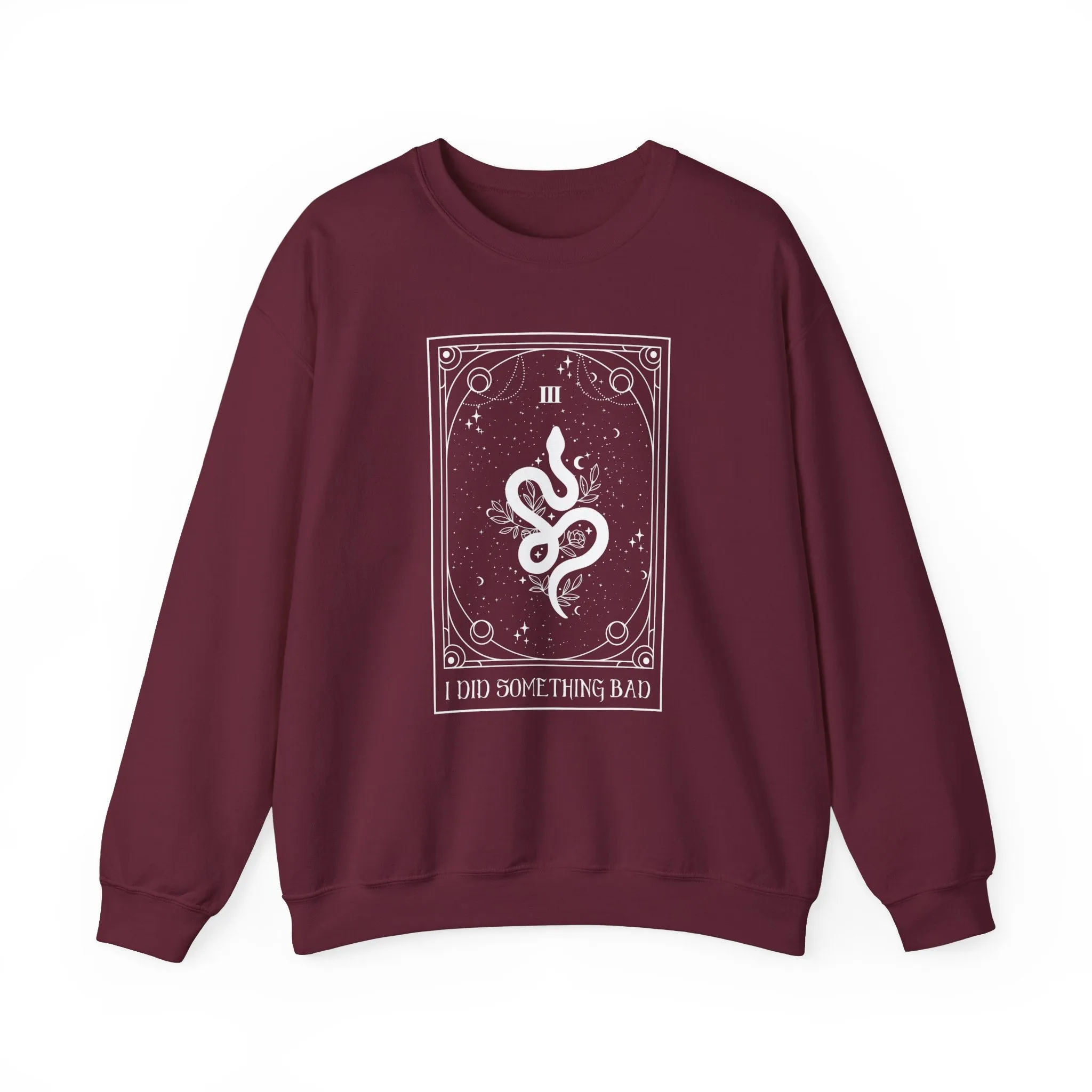 Tarot Crewneck Sweatshirt - I Did Something Bad sold by Rose Blush Studio