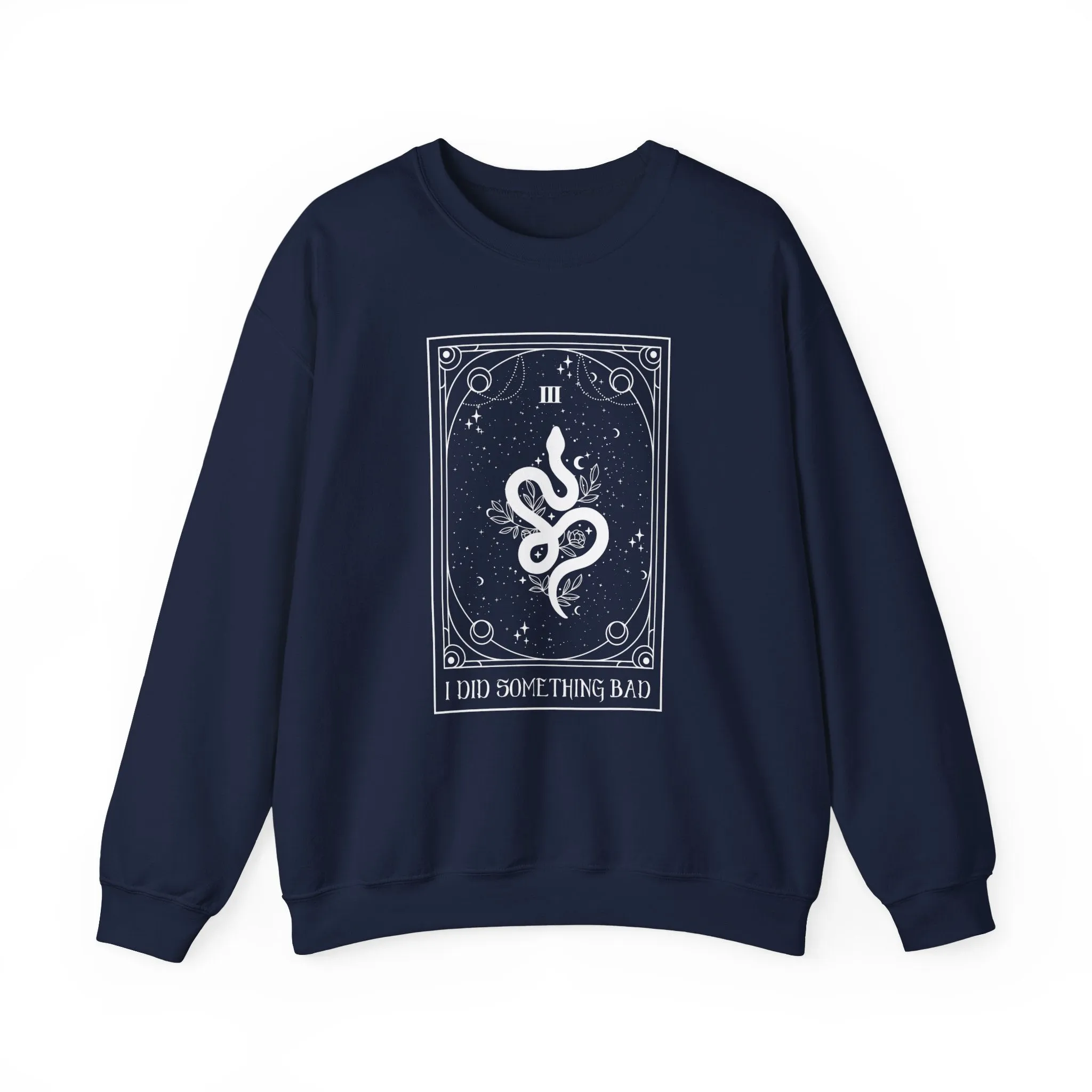 Tarot Crewneck Sweatshirt - I Did Something Bad sold by Rose Blush Studio product image thumbnail 4