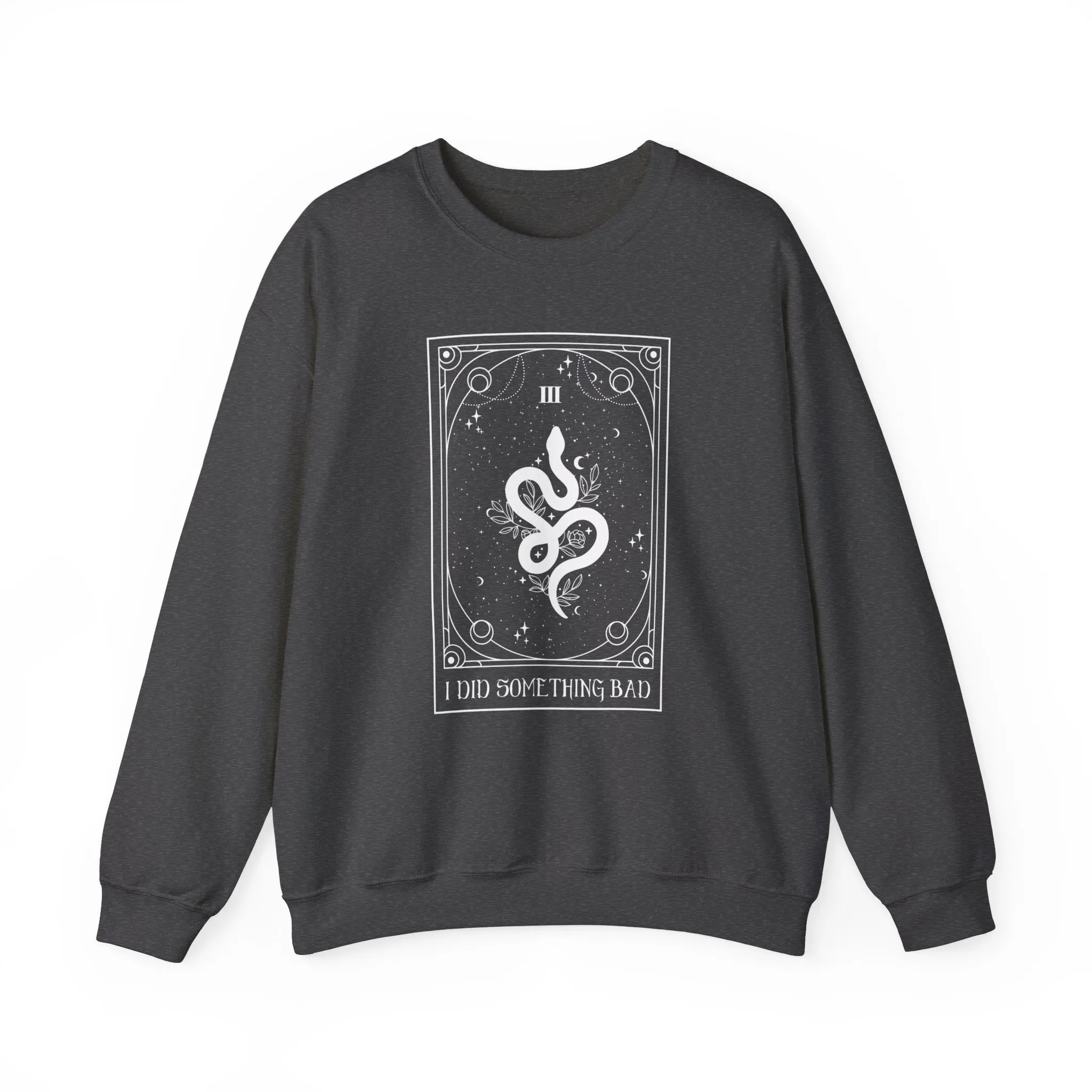 Tarot Crewneck Sweatshirt - I Did Something Bad sold by Rose Blush Studio product image thumbnail 3