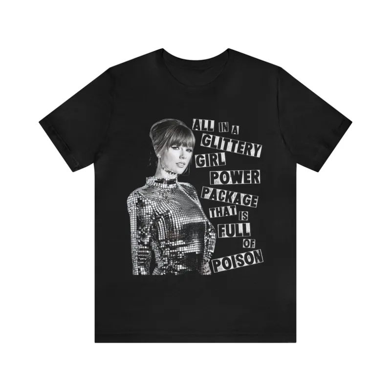 Glittery Girl Power Tshirt sold by Rose Blush Studio