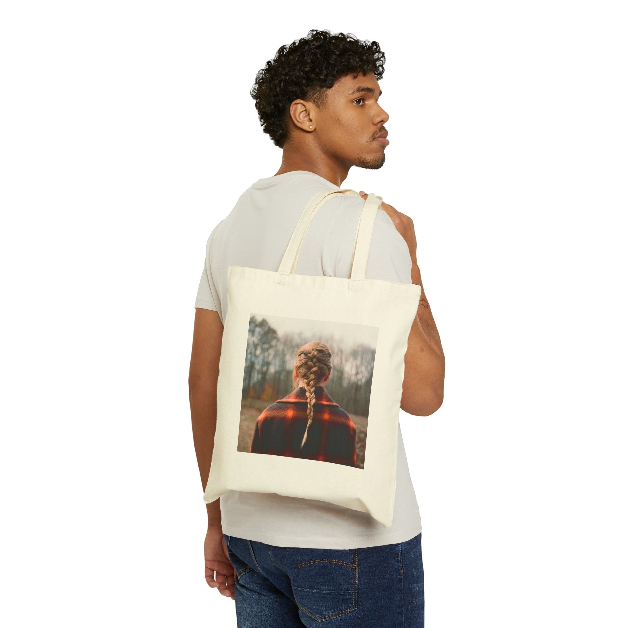 Evermore Cotton Canvas Tote Bag sold by Rose Blush Studio product image thumbnail 2