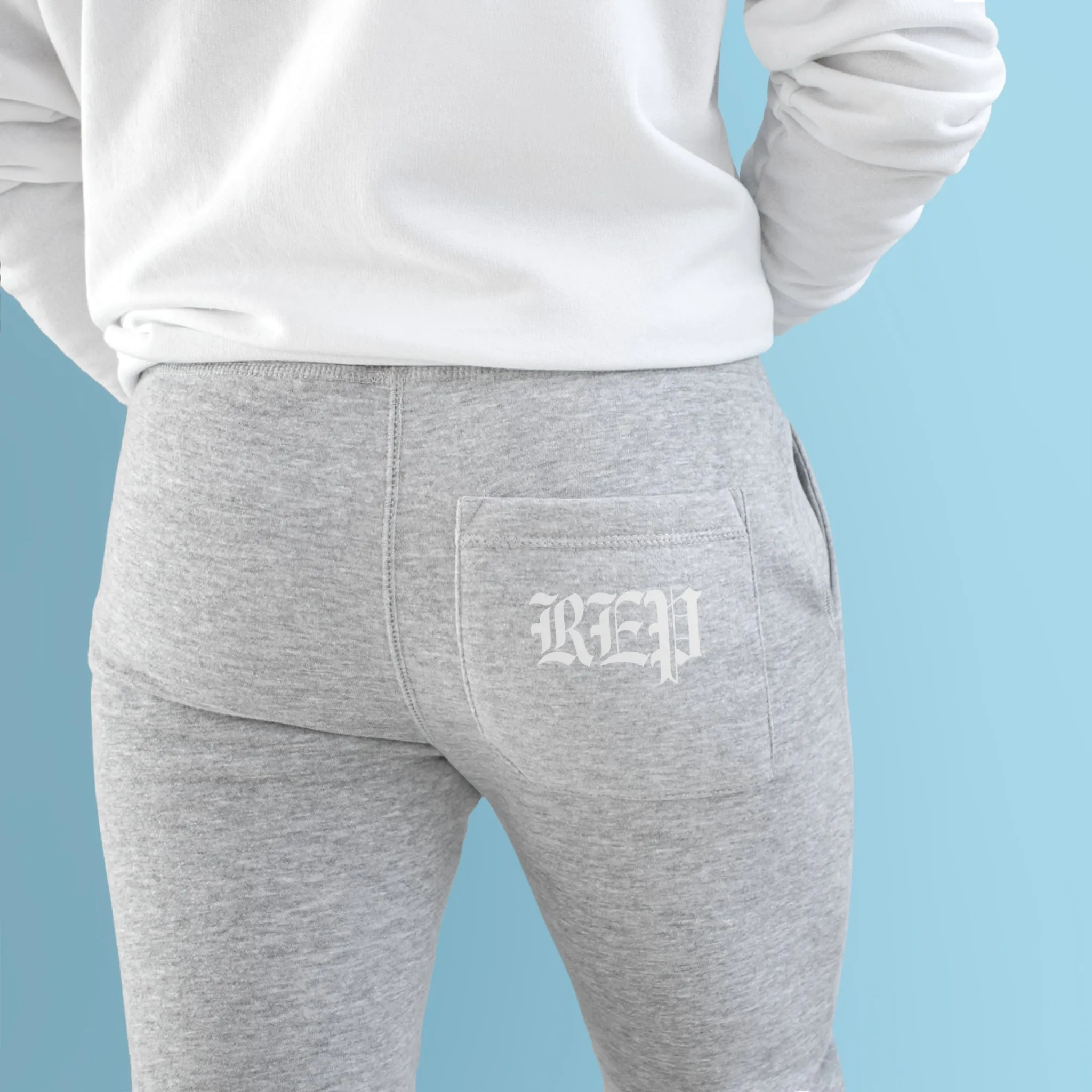 REP Unisex Fleece Joggers sold by Rose Blush Studio product image thumbnail 5
