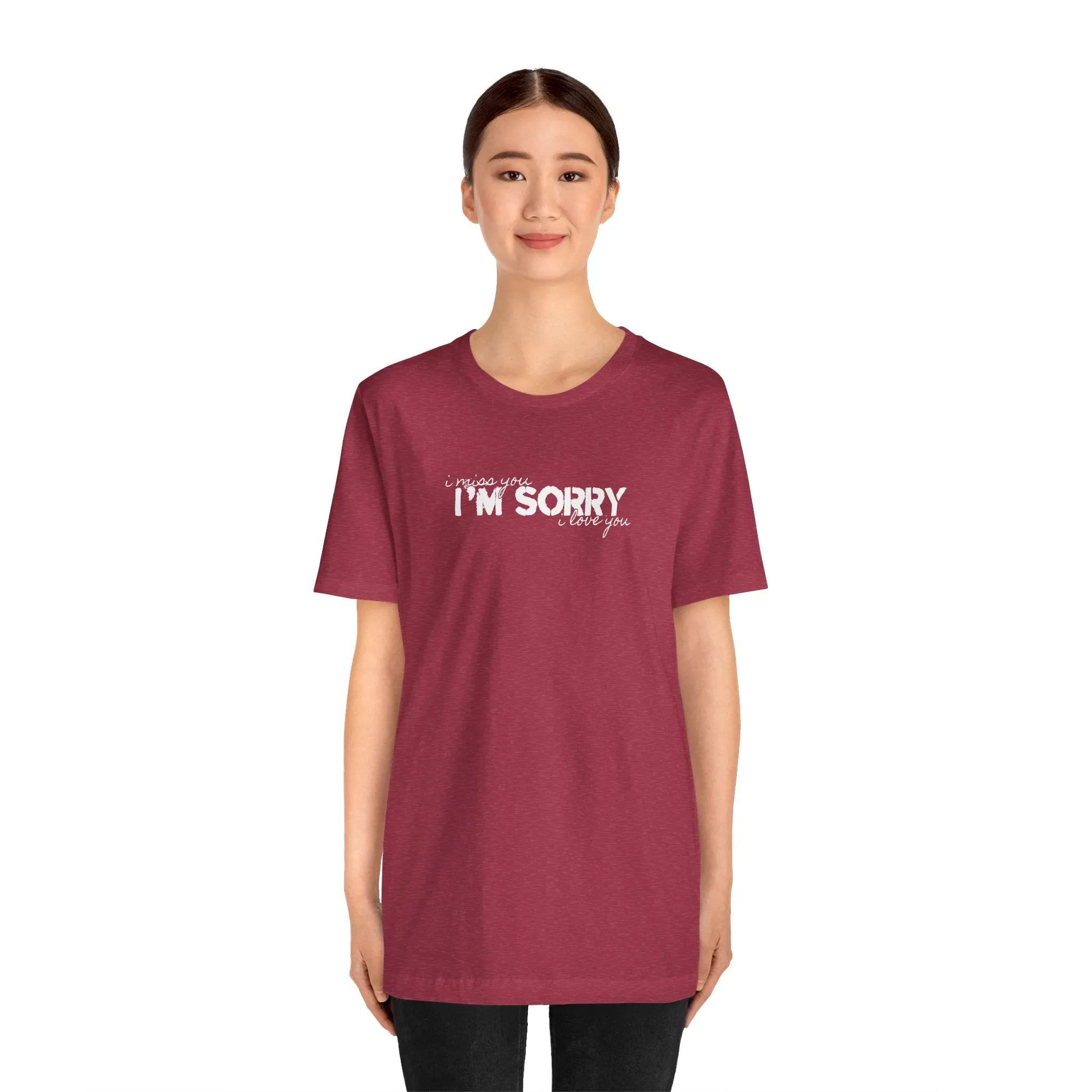 I Miss You - I'm Sorry - I Love You Tshirt sold by Rose Blush Studio product image thumbnail 4