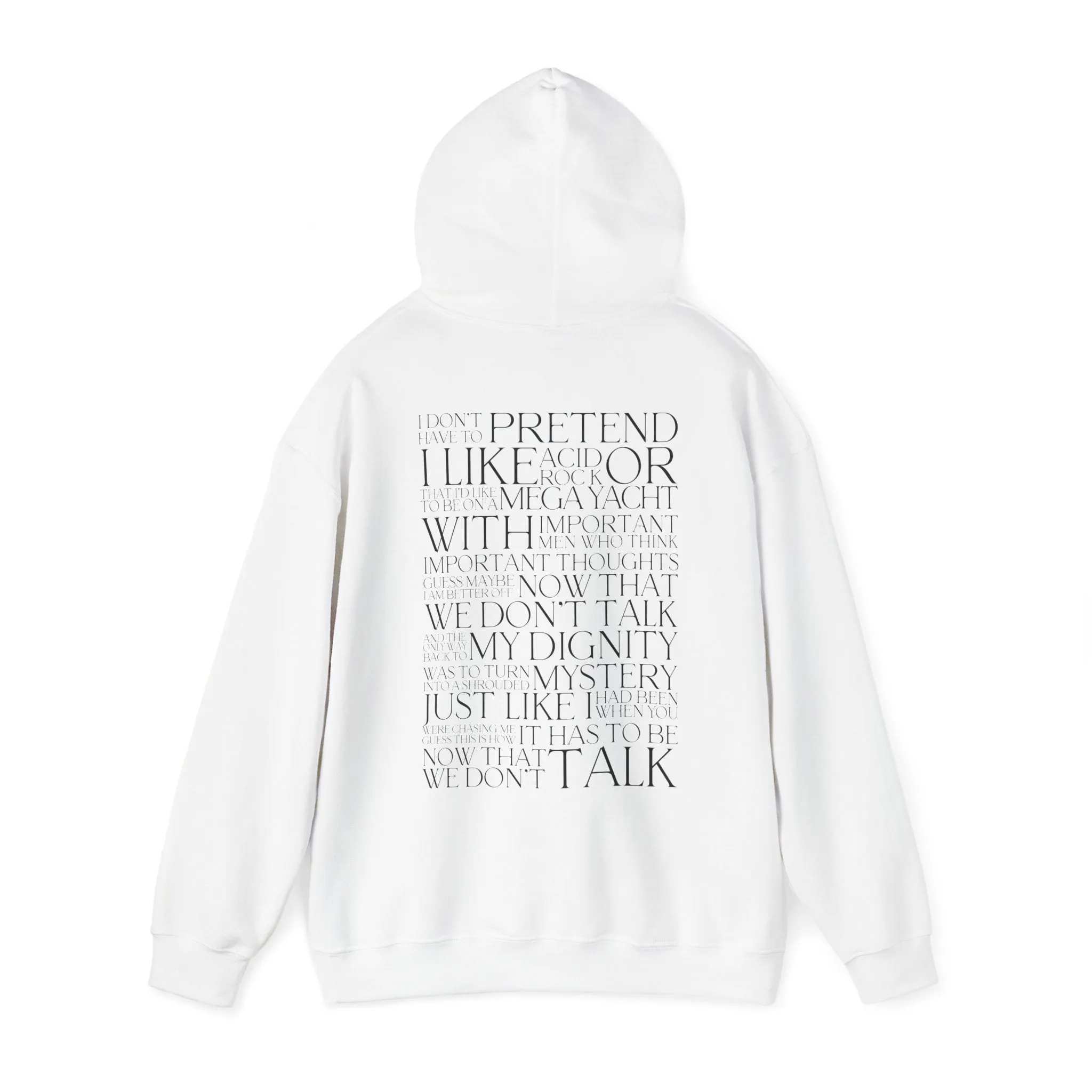 Now That We Don't Talk Lyrics Hoodie sold by Rose Blush Studio product image thumbnail 4