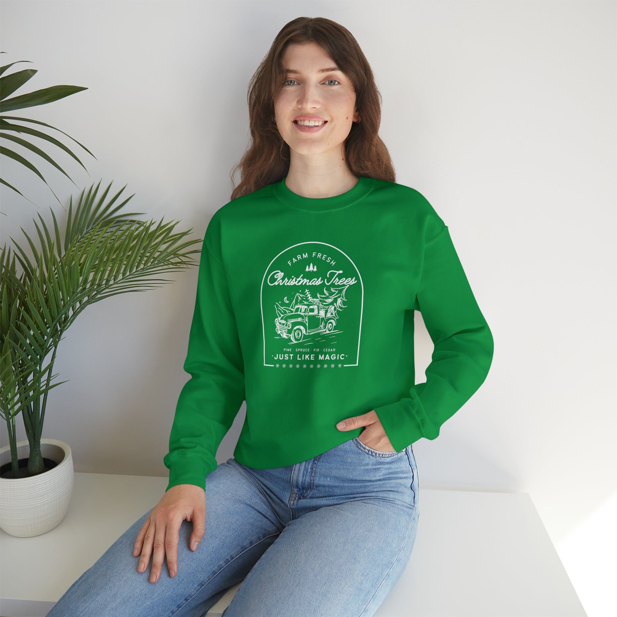 Christmas Tree Farm Crewneck Sweatshirt sold by Rose Blush Studio product image thumbnail 3