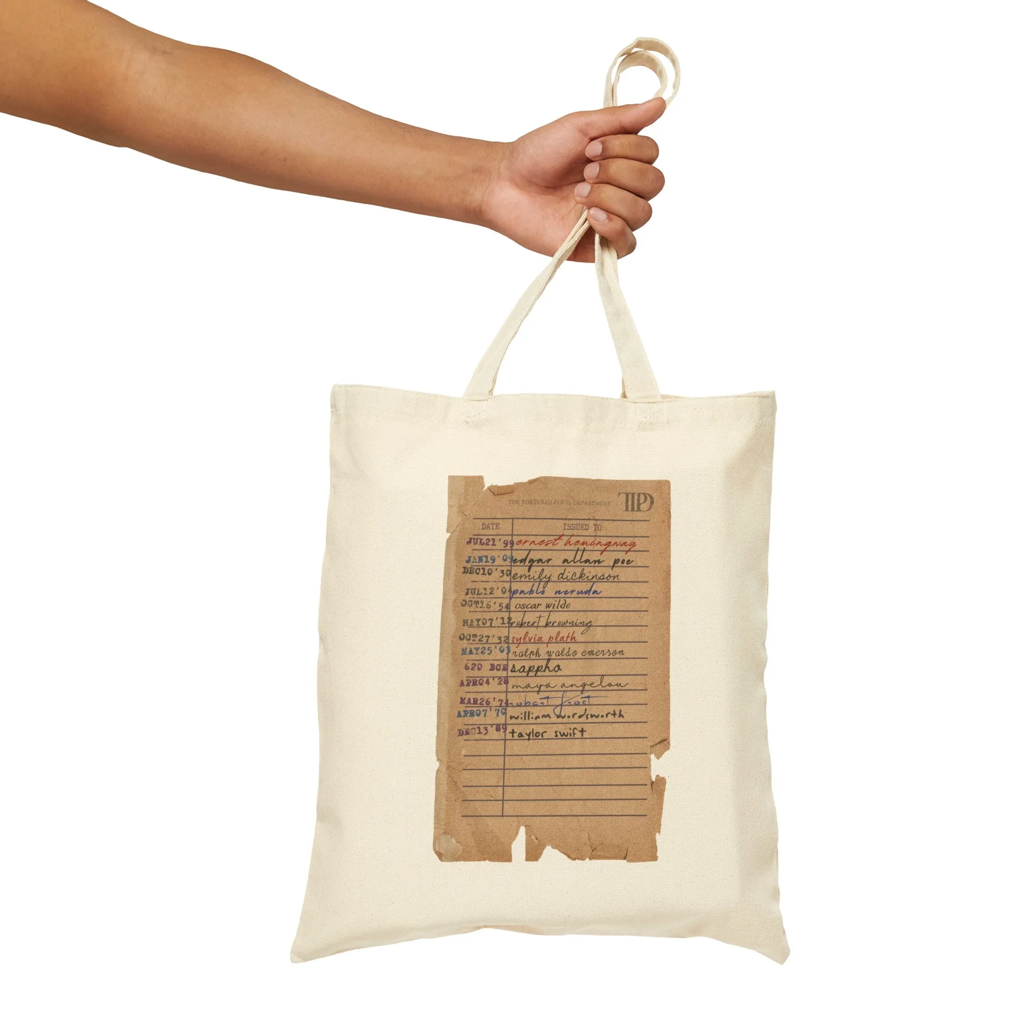 TTPD Poets Cotton Canvas Tote Bag sold by Rose Blush Studio