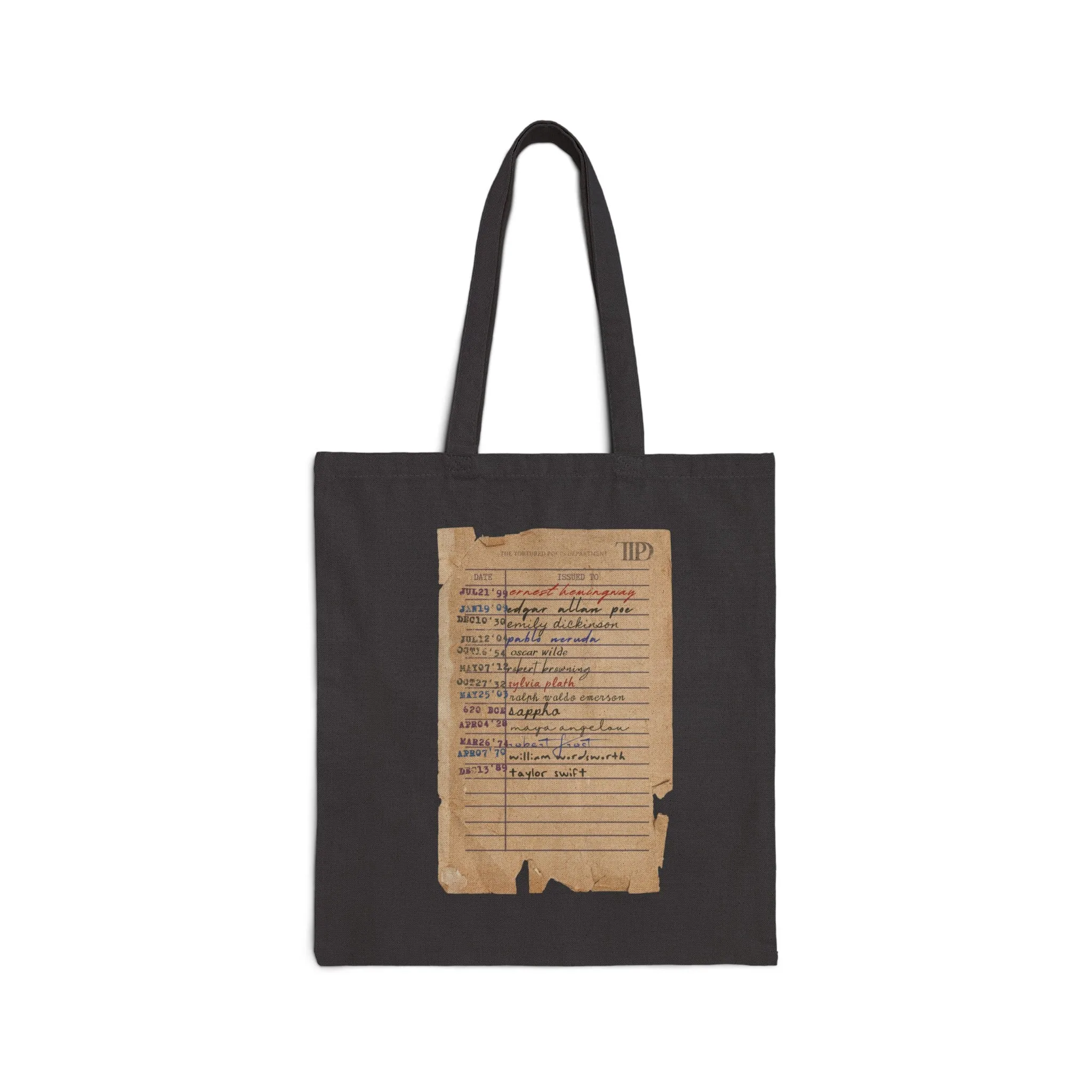 TTPD Poets Cotton Canvas Tote Bag sold by Rose Blush Studio product image thumbnail 4