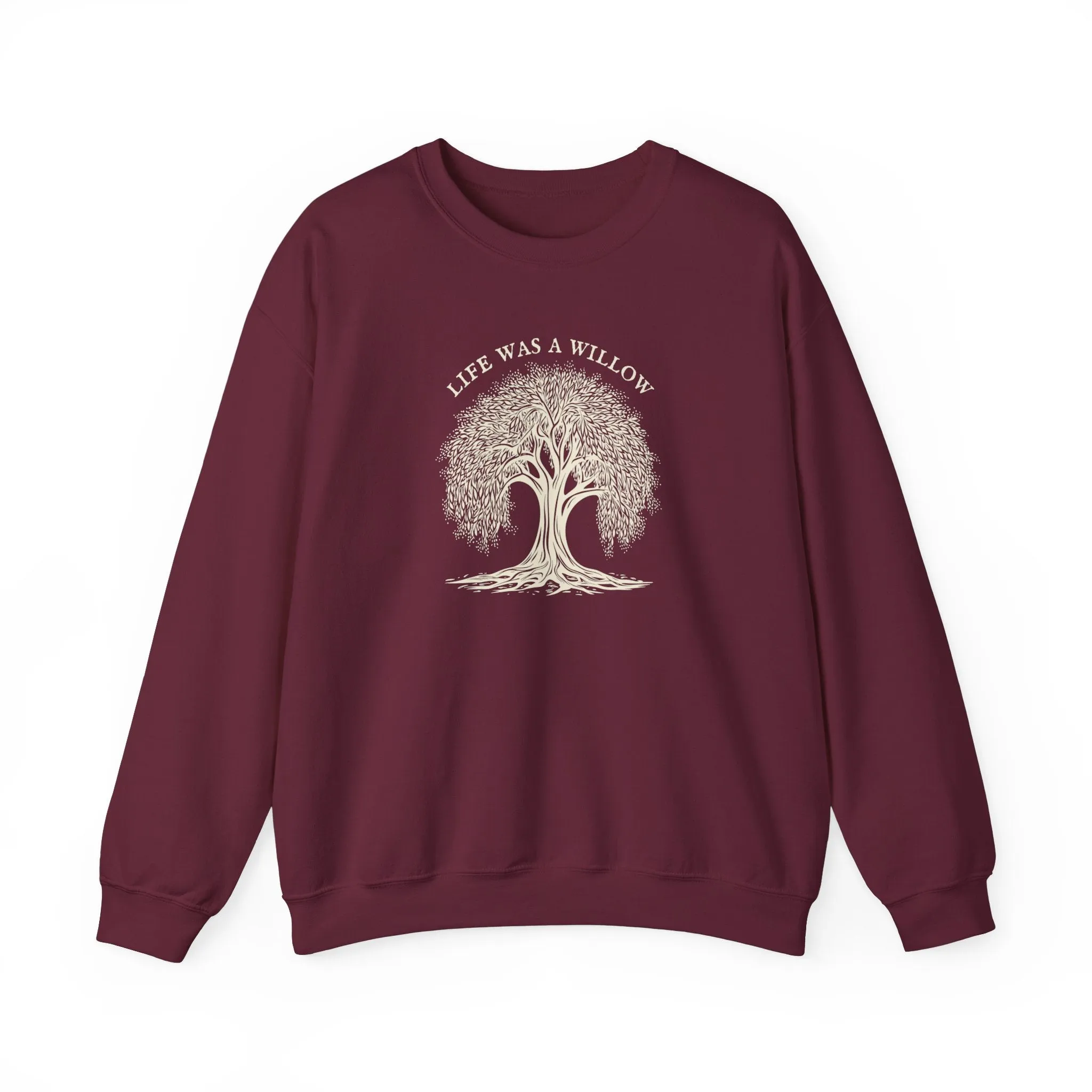 Life Was A Willow Crewneck Sweatshirt sold by Rose Blush Studio product image thumbnail 4