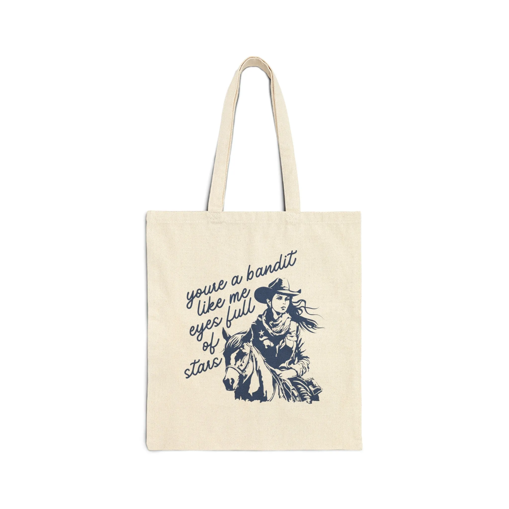 Cowboy Like Me Cotton Canvas Tote Bag sold by Rose Blush Studio