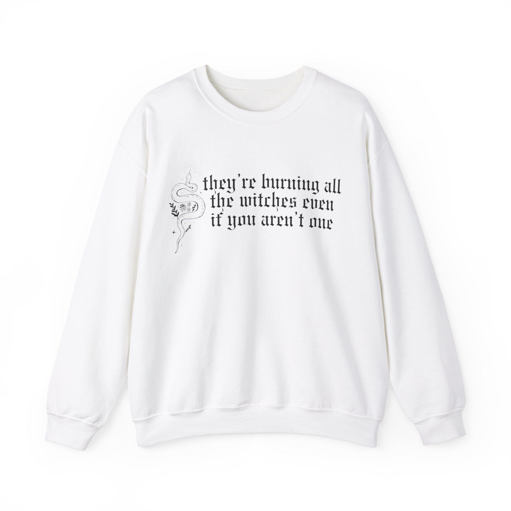 Burning All the Witches Crewneck Sweatshirt sold by Rose Blush Studio product image thumbnail 4