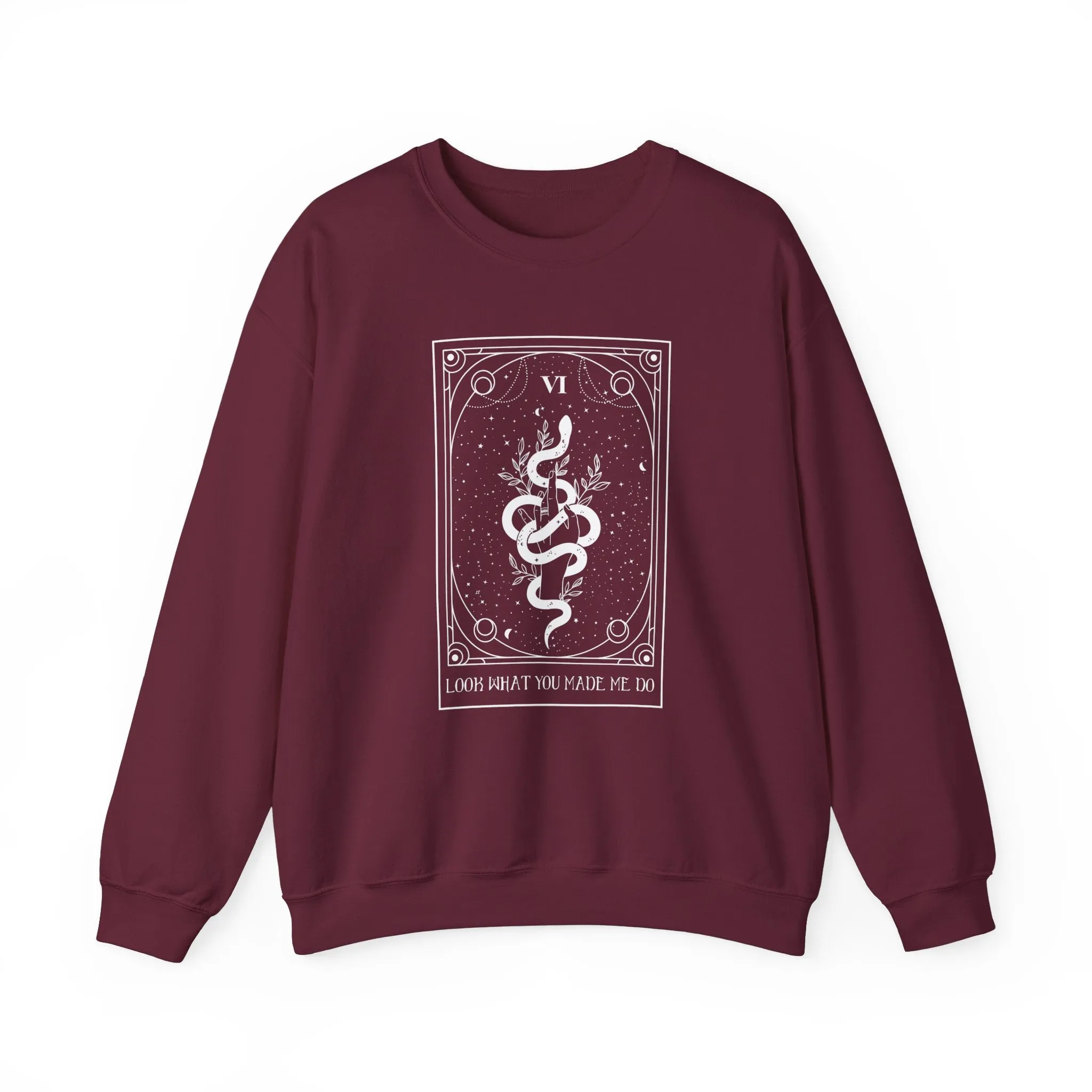 Tarot Crewneck Sweatshirt - Look What You Made Me Do sold by Rose Blush Studio product image thumbnail 3