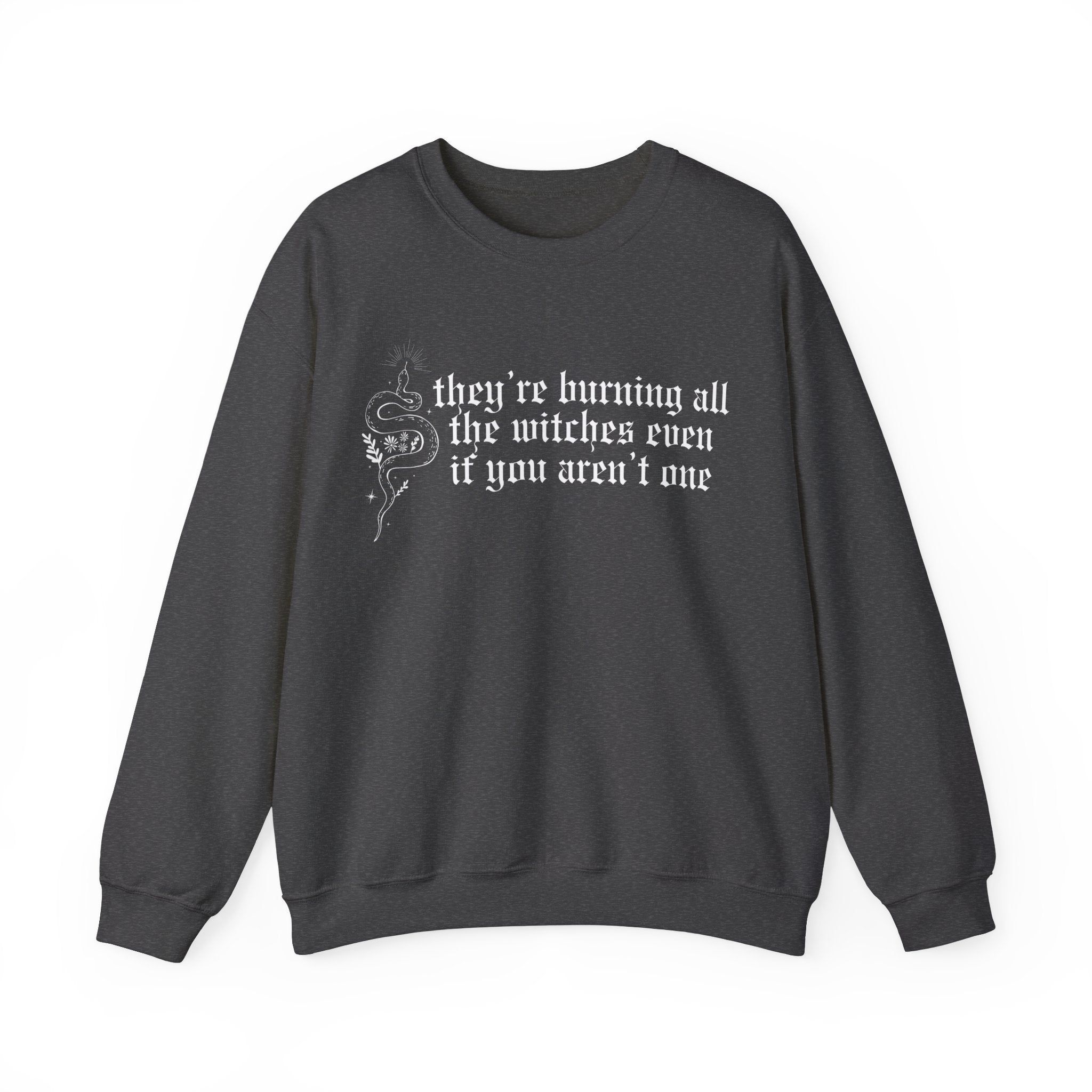 Burning All the Witches Crewneck Sweatshirt sold by Rose Blush Studio product image thumbnail 2