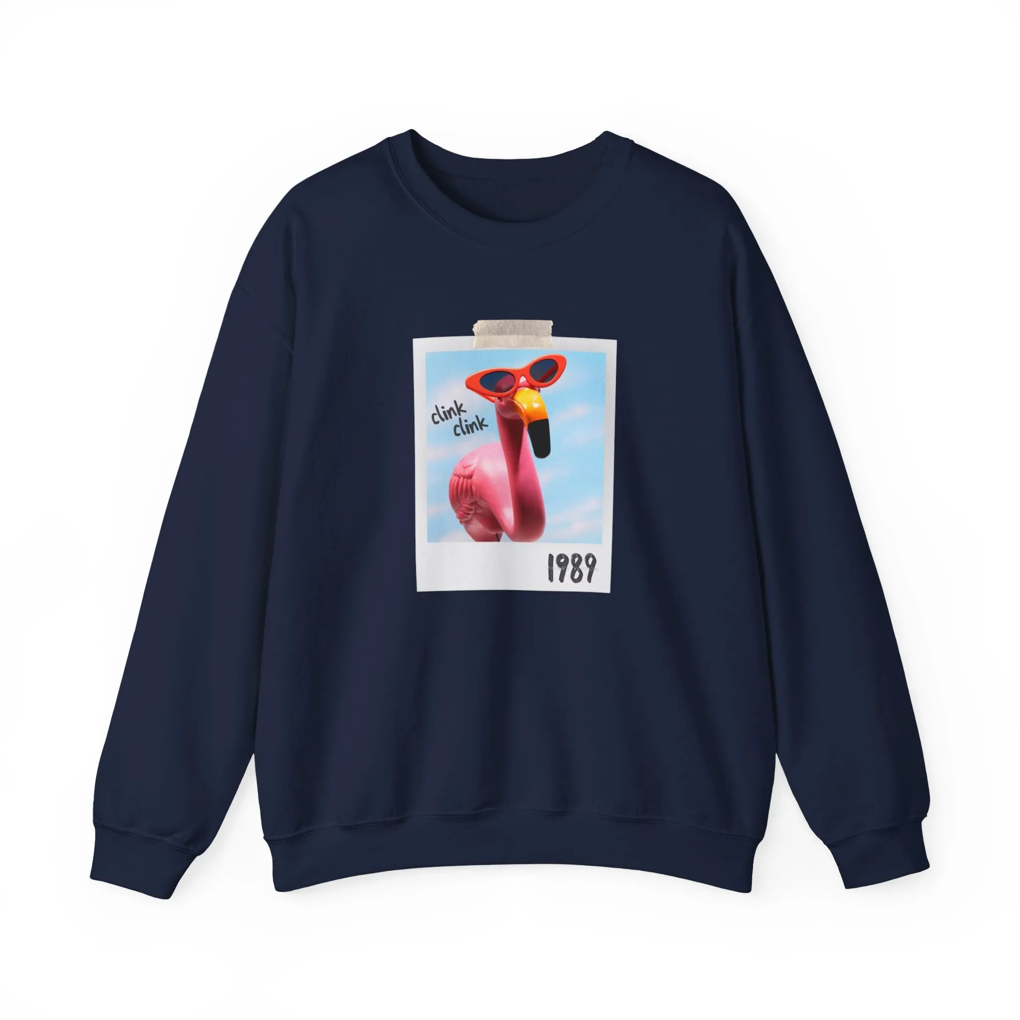 Flamingo Pink Crewneck Sweatshirt sold by Rose Blush Studio product image thumbnail 5