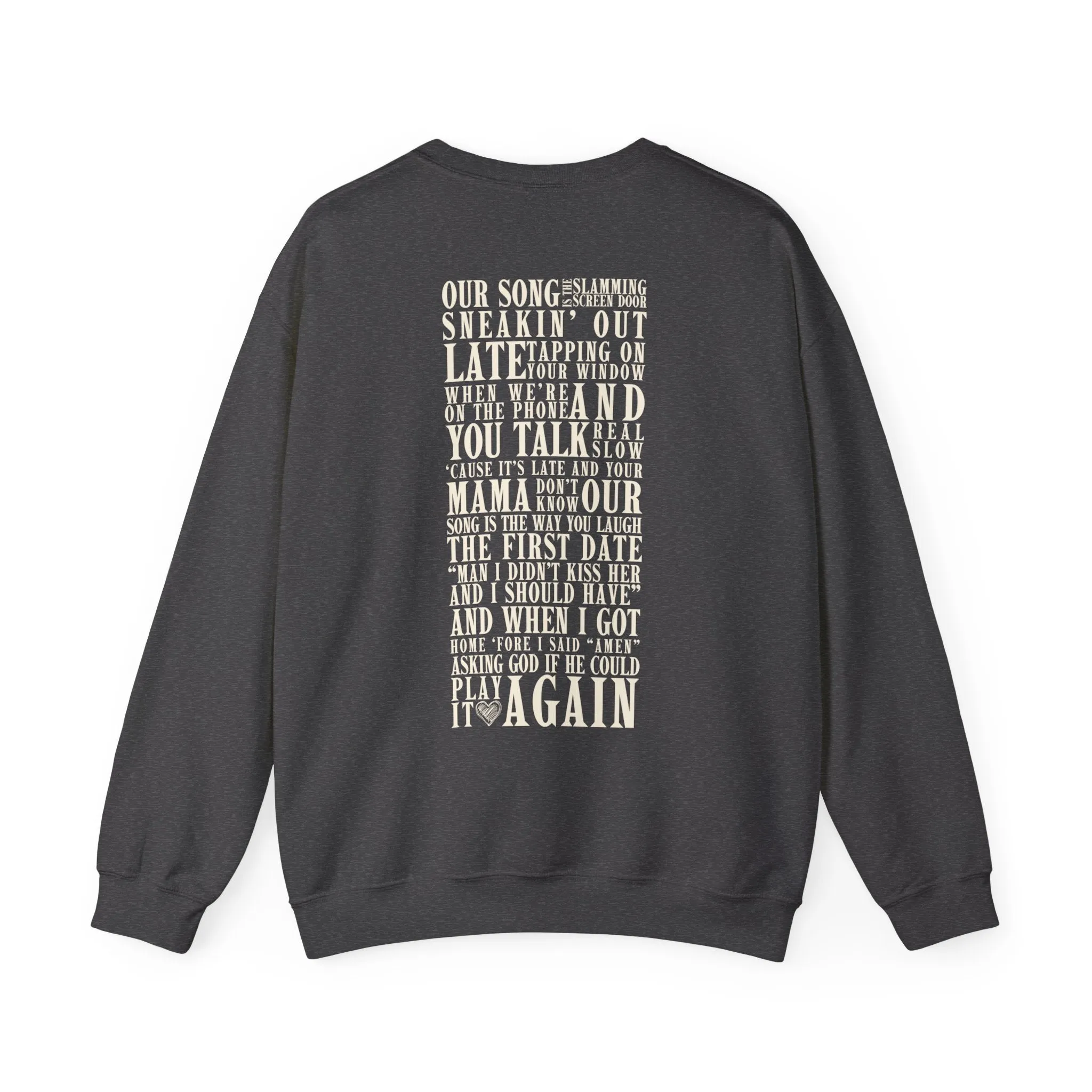 Our Song Crewneck Sweatshirt sold by Rose Blush Studio product image thumbnail 4