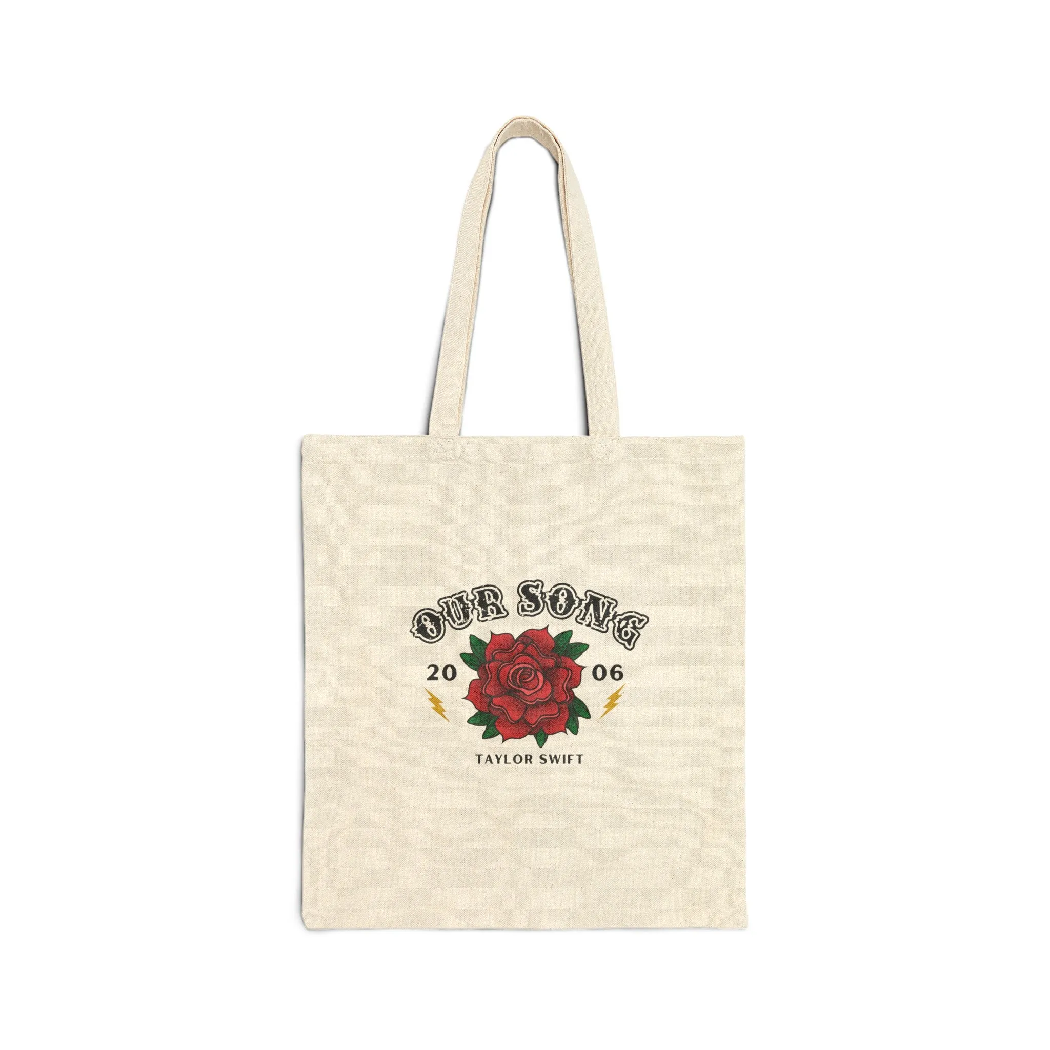 Our Song Cotton Canvas Tote Bag sold by Rose Blush Studio